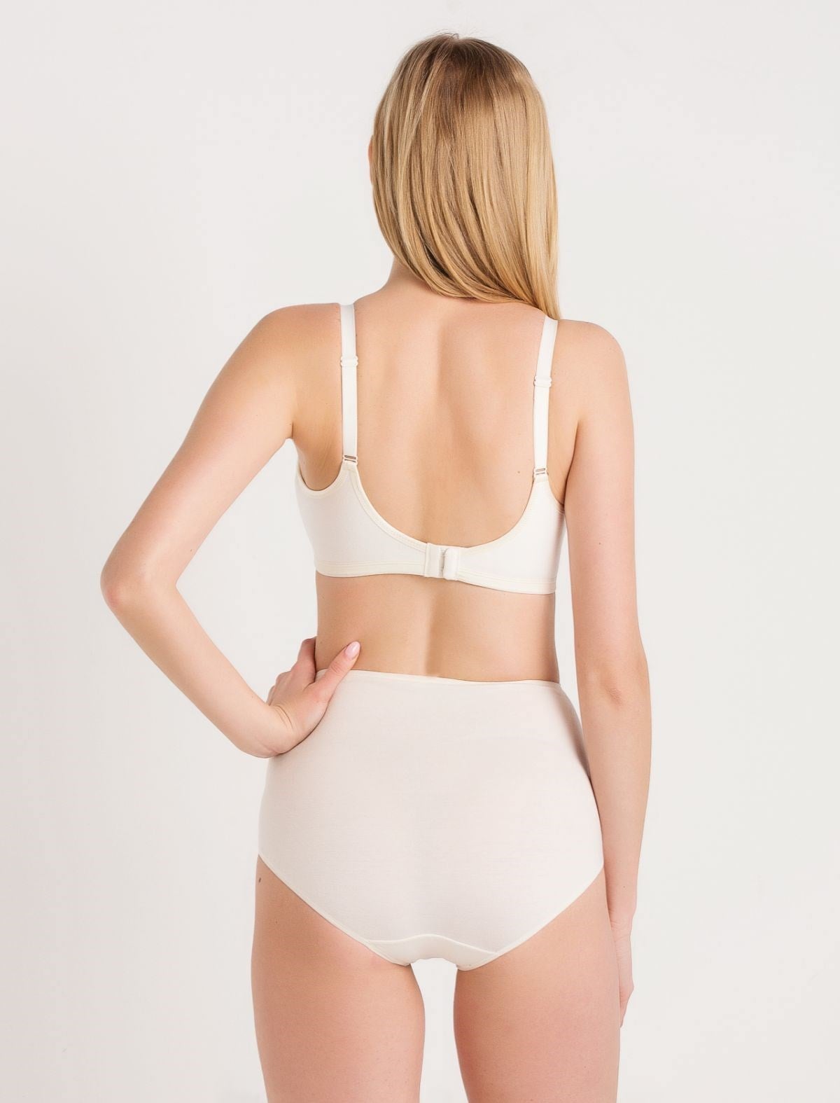 Magic Form 851 Beli Dantelli Yüksek Bel Ekru Hamile Külotu