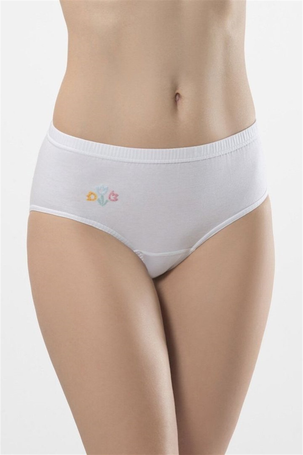 Türen Kadın Beyaz 2li İşli Mini Külot 225