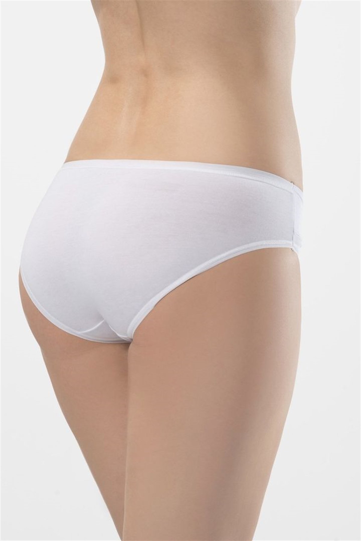 Türen Kadın Beyaz 2li Likralı Bikini Külot 955