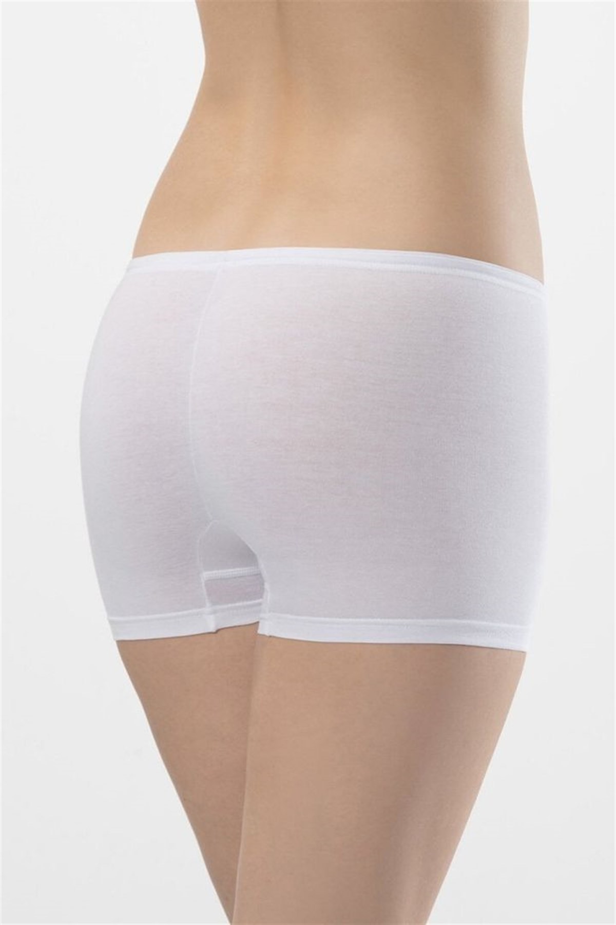 Türen Kadın Beyaz 2li Likralı Kısa Şort 979