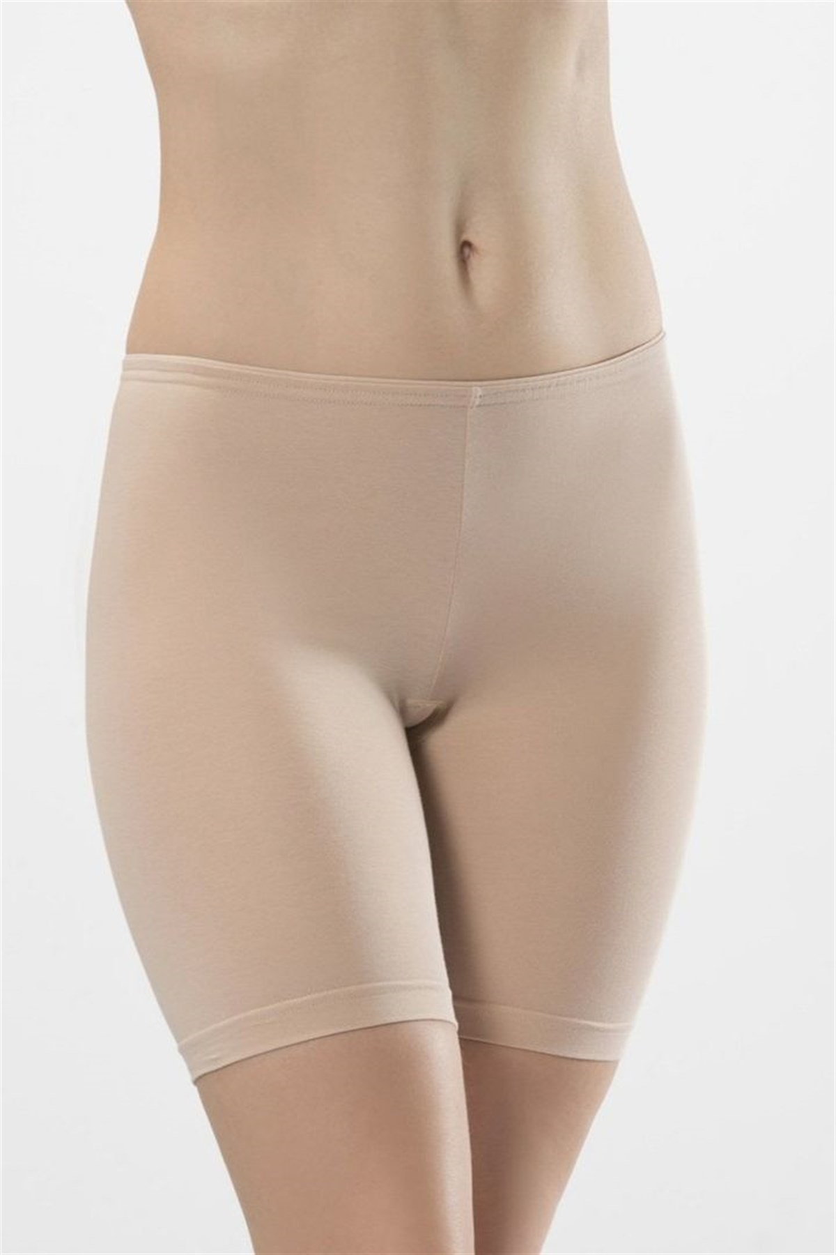 Türen Kadın Ten 2li Likralı Uzun Şort 980