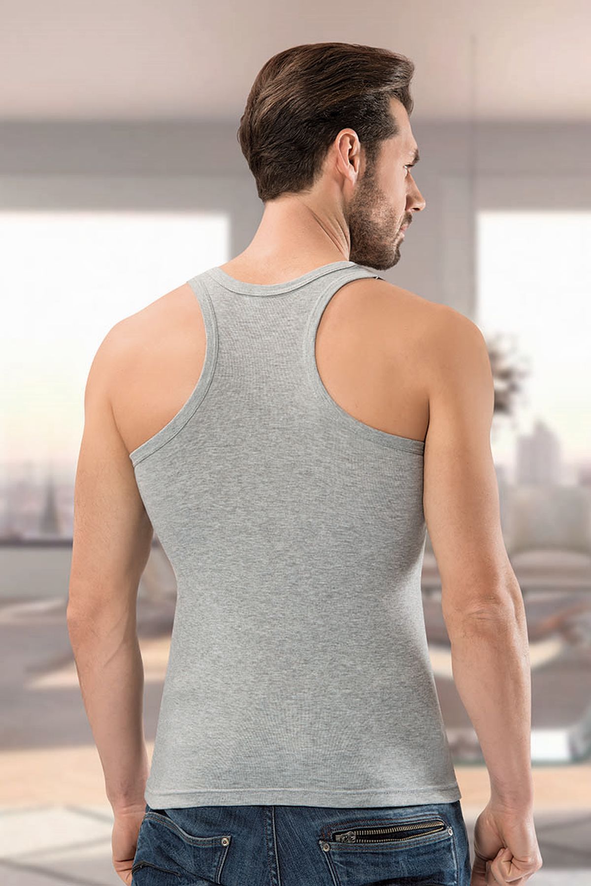 Anıt 1106 Gri 3 Adet Ribana Sporcu Erkek Atlet