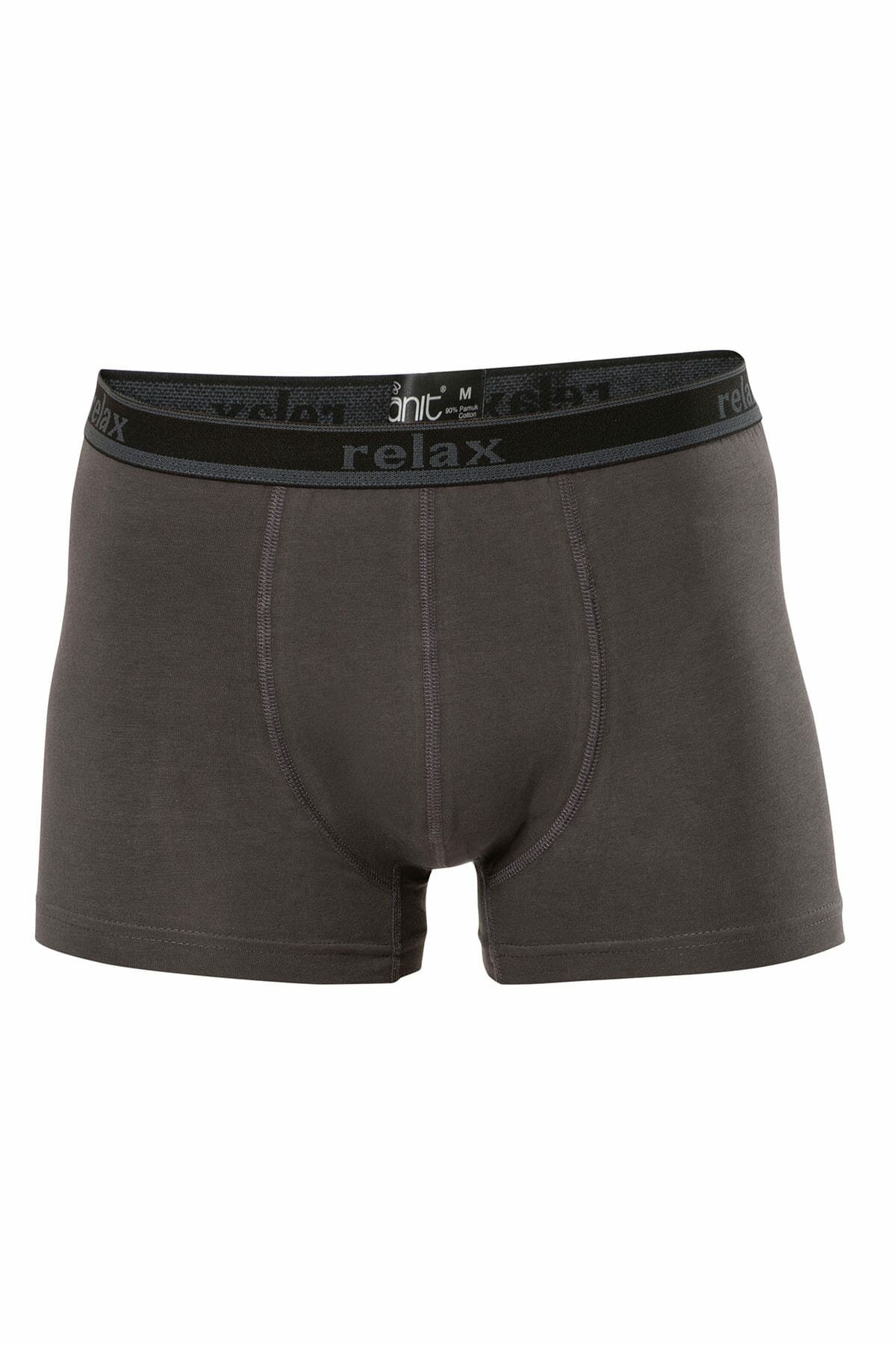 Anıt 1268 Antrasit 3 Adet Relax Pamuklu Esnek Erkek Boxer