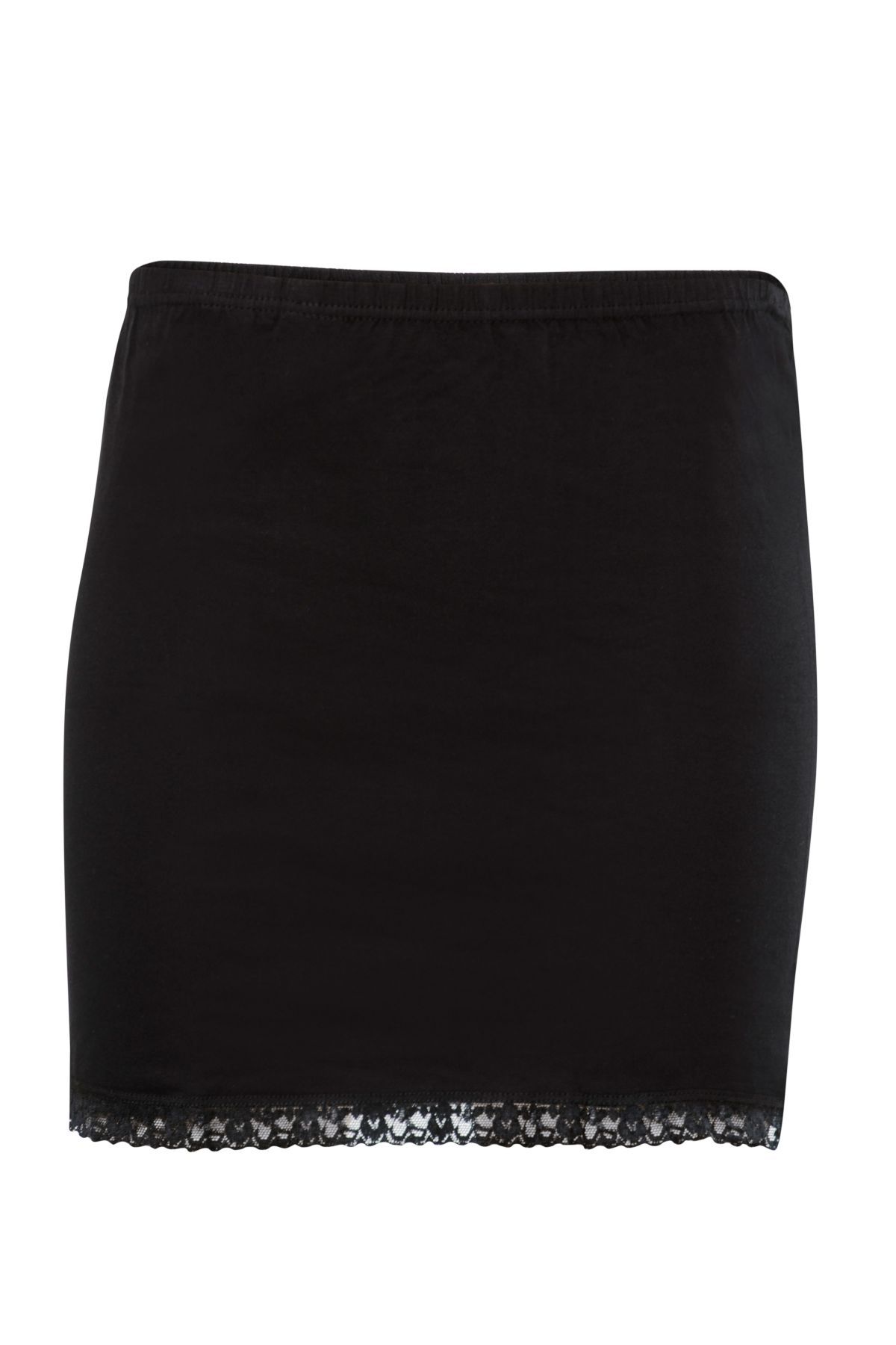 Anıt 3001 Kadın Siyah Pamuklu Mini JüponJüponAnıt Lingerie