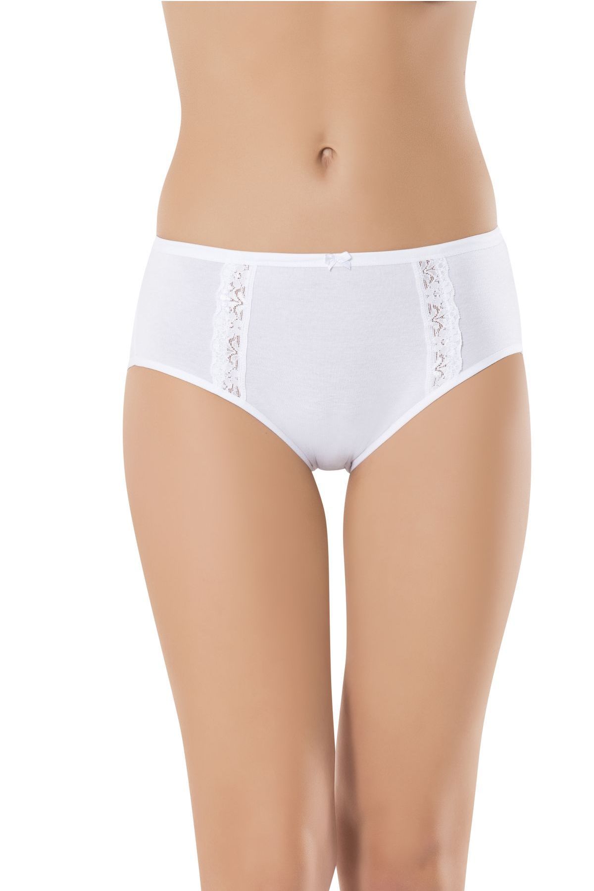 Anıt 3634 Beyaz 10 Adet Kadın Modal Dantelli Bato KülotSlip KülotAnıt Lingerie