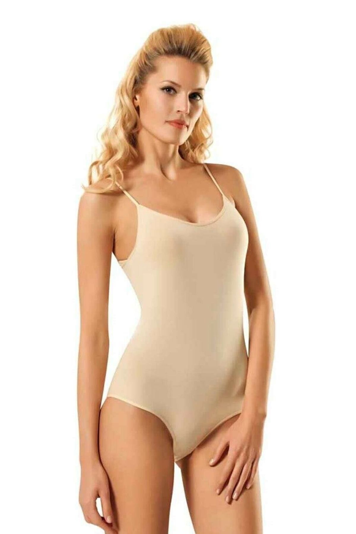 Anıt 4061 Kadın Ten Likralı İp Askılı BodyKadın BodyAnıt Lingerie