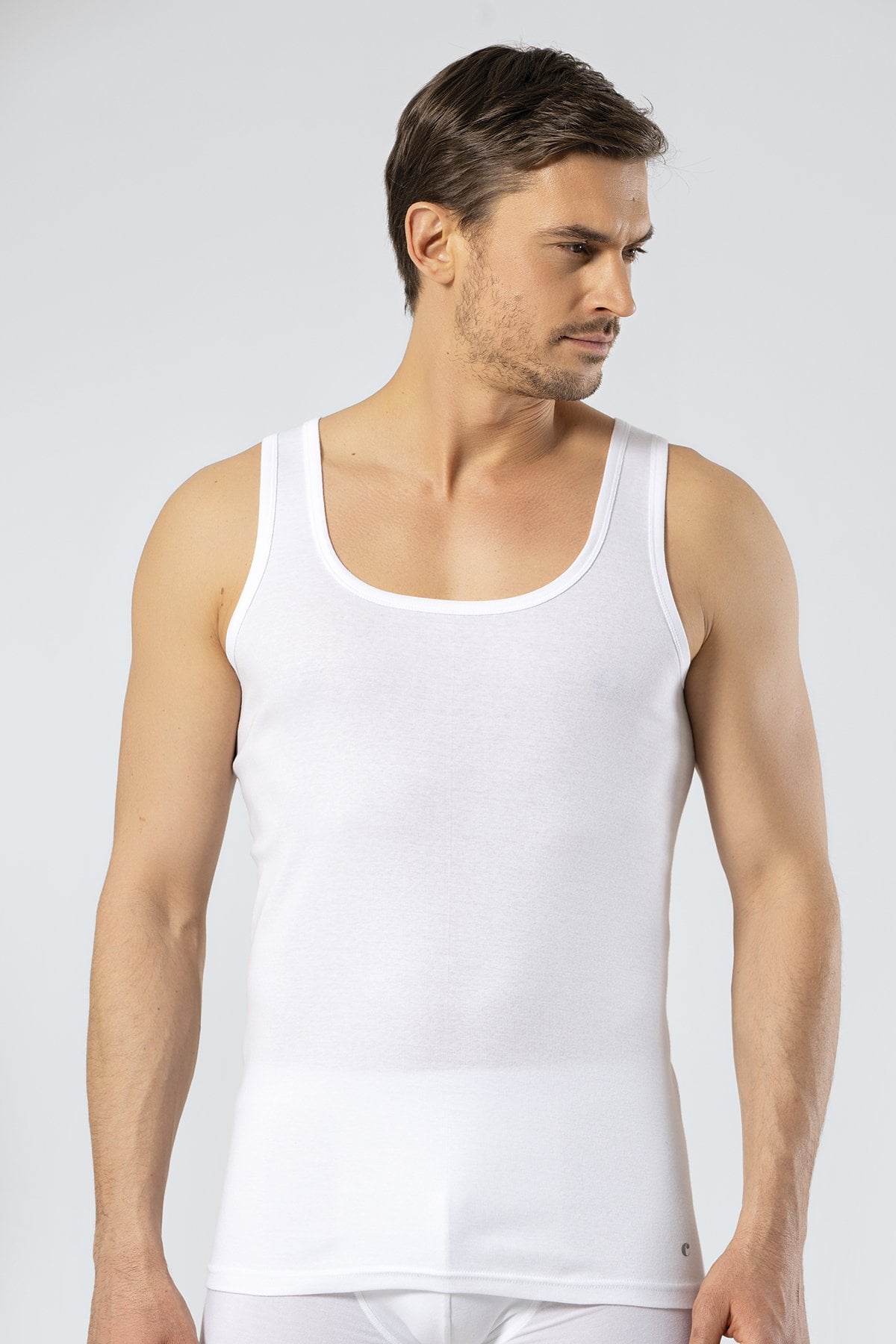 Cacharel 1205 Beyaz Ribana Erkek Atlet