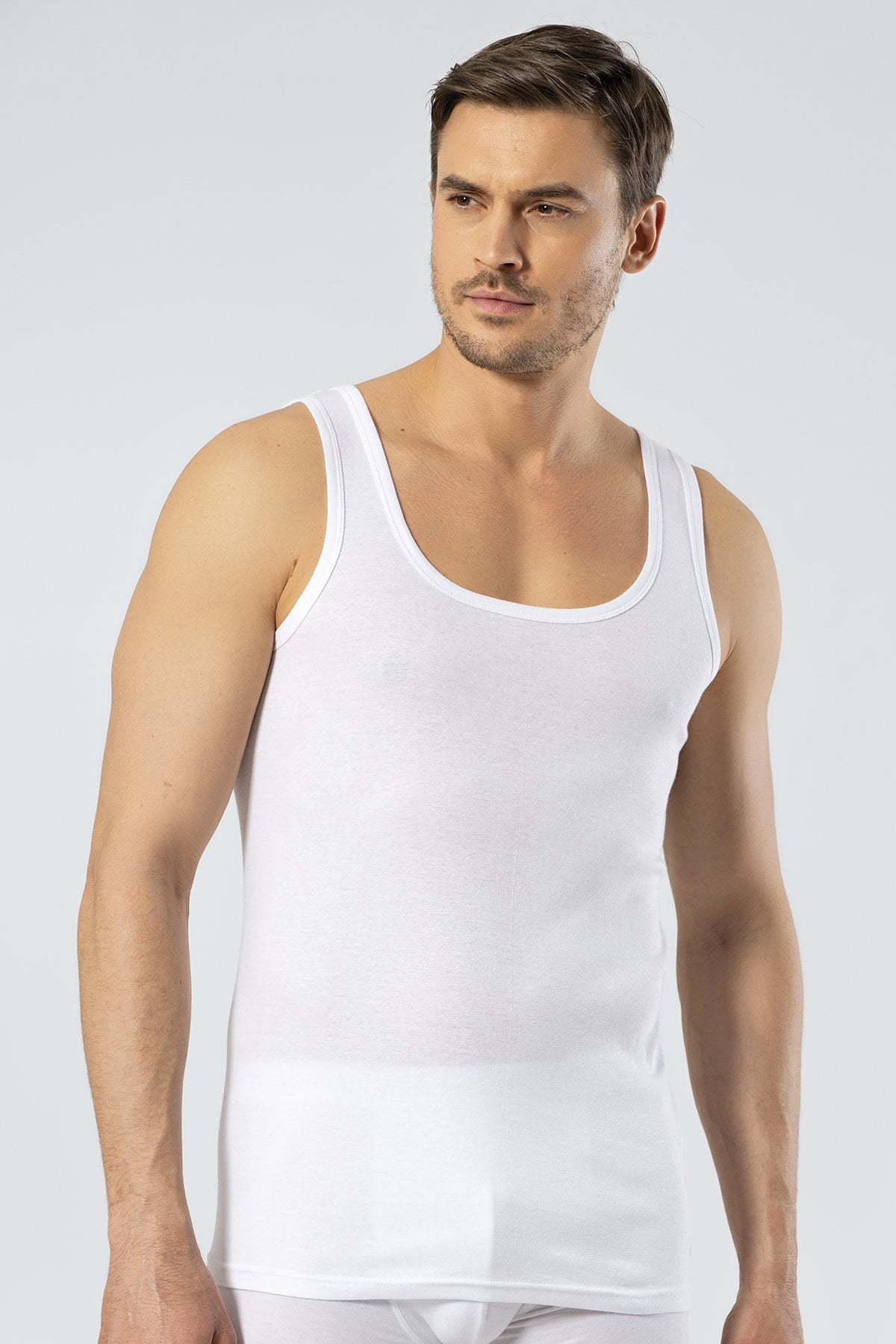 Cacharel 1205 Beyaz Ribana Erkek Atlet