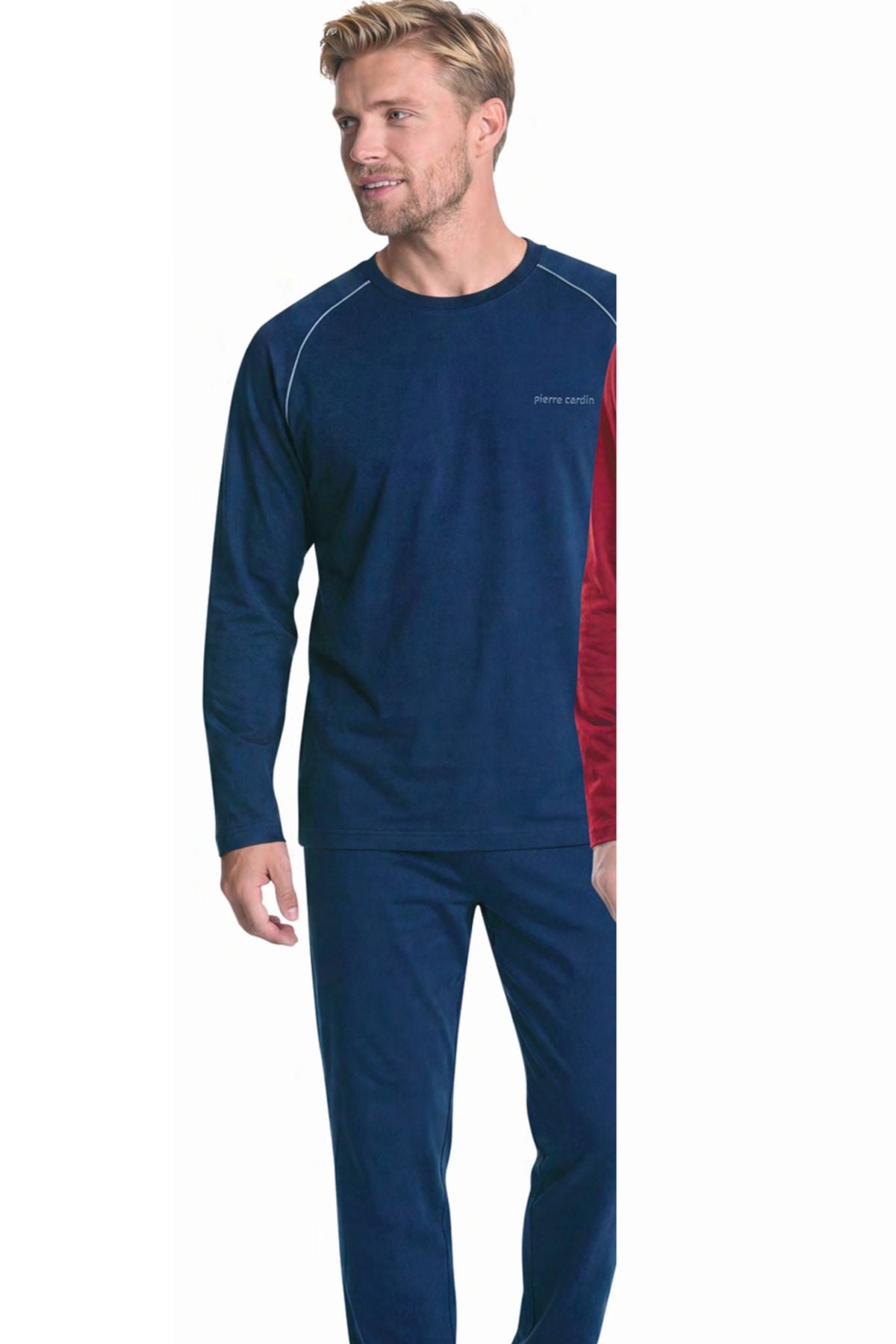 	Pierre Cardin 6165 Erkek Lacıvert Uzun Kollu Bisiklet Yaka Pijama Takımı