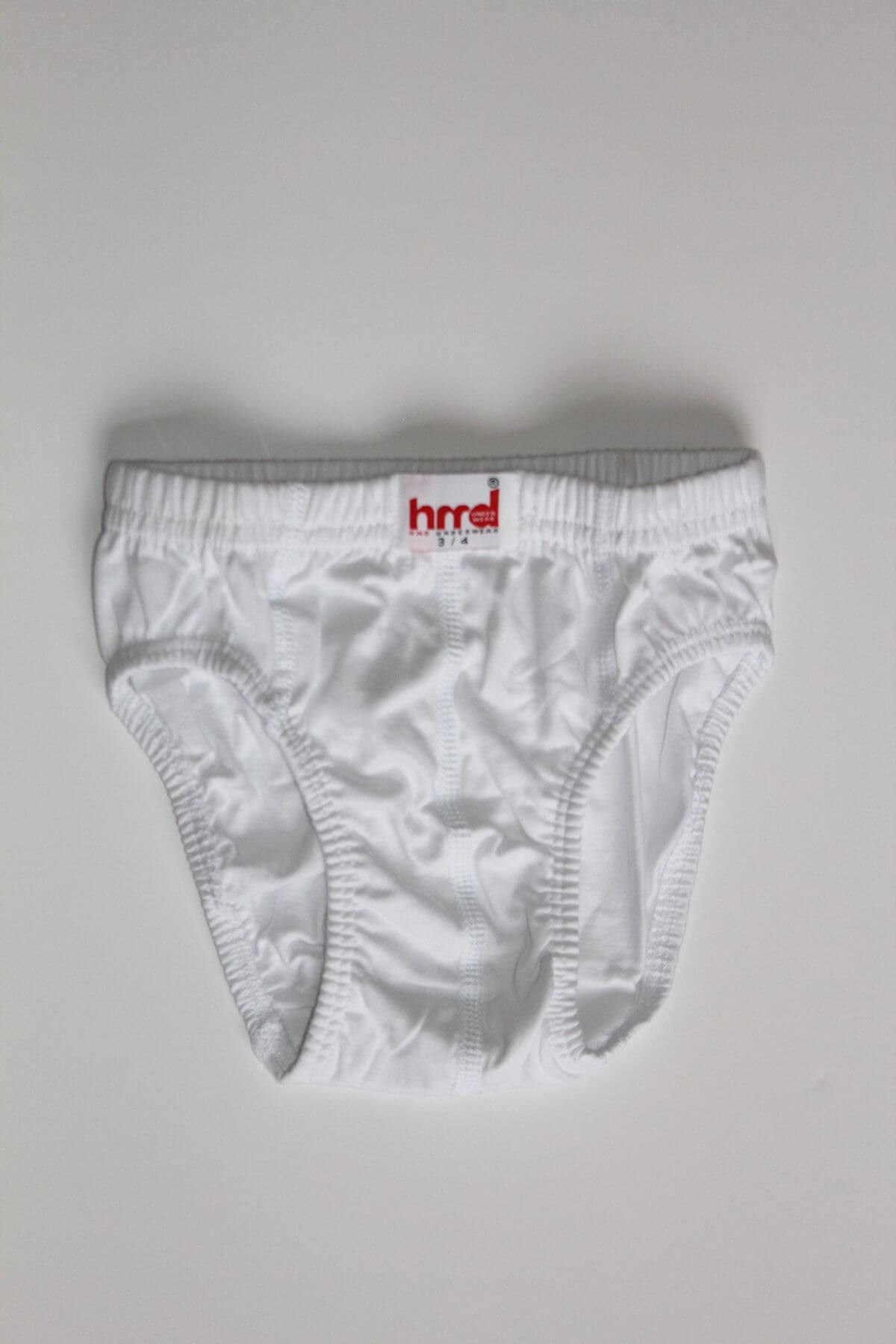 Erkek Çocuk 6'lı Beyaz Pamuklu Slip Külot HMD208Erkek Çocuk KülotHmd Underwear