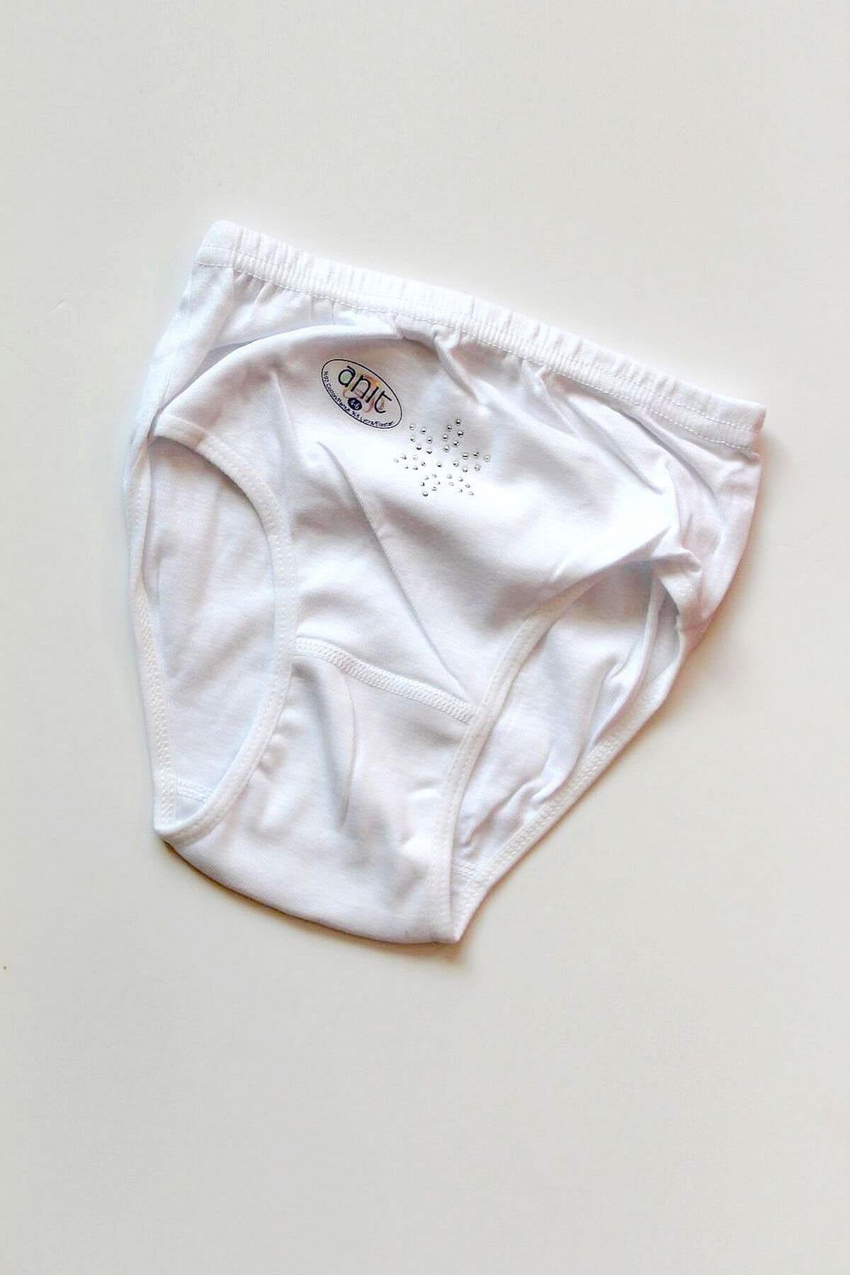 Kız Çocuk Pamuklu Ribana Taşlı Bato Külot 12'li PaketKız Çocuk KülotAnıt Lingerie