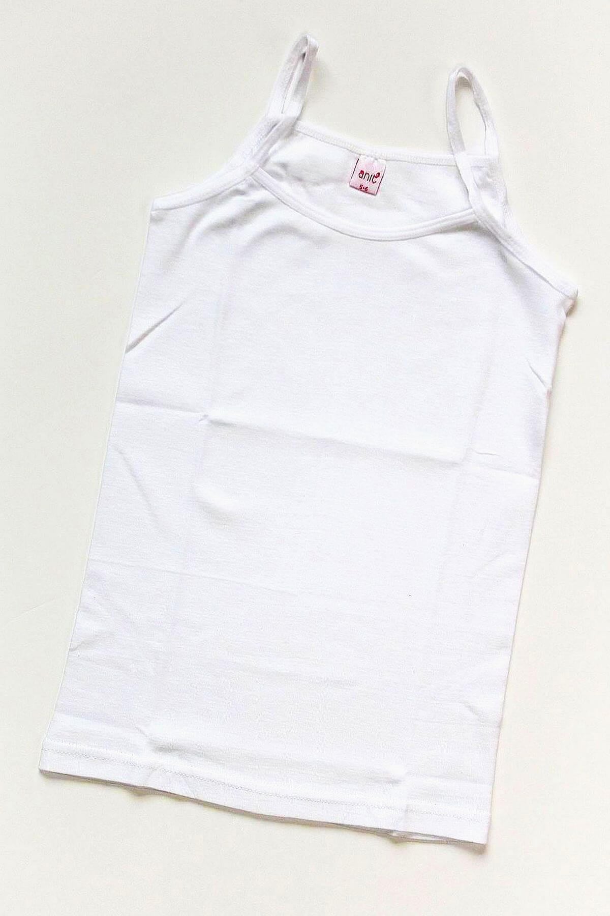 Kız Çocuk Ribana İp Askılı Taşlı Atlet 6'lı PaketKız Çocuk AtletAnıt Lingerie