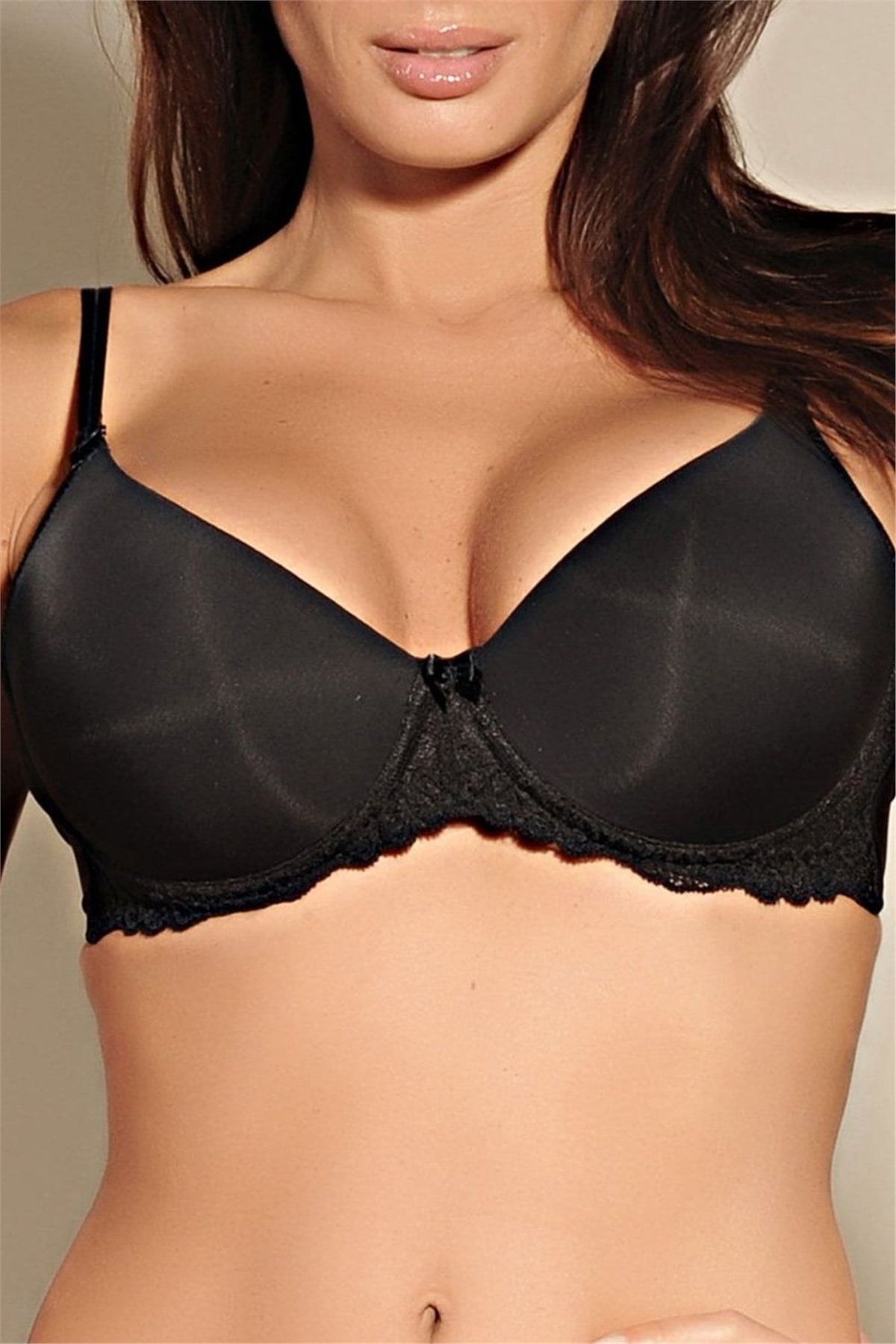 Magic Form 2271 Kadın Siyah Az Dantelli Çok Dolgulu Push-Up Sütyen