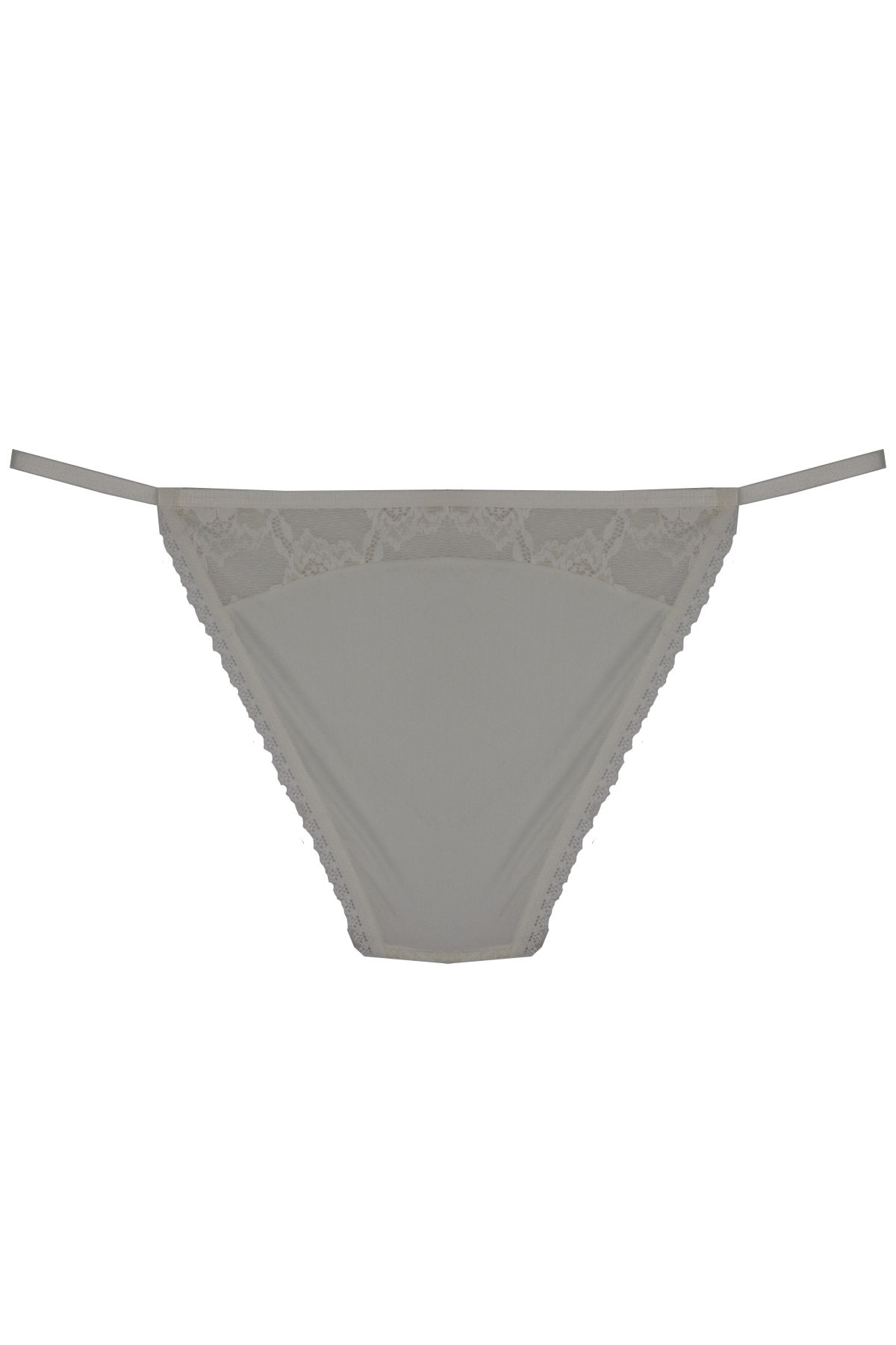 Magic Form 724 Kadın Ekru Dantelli İp Kenarlı Slip Külot