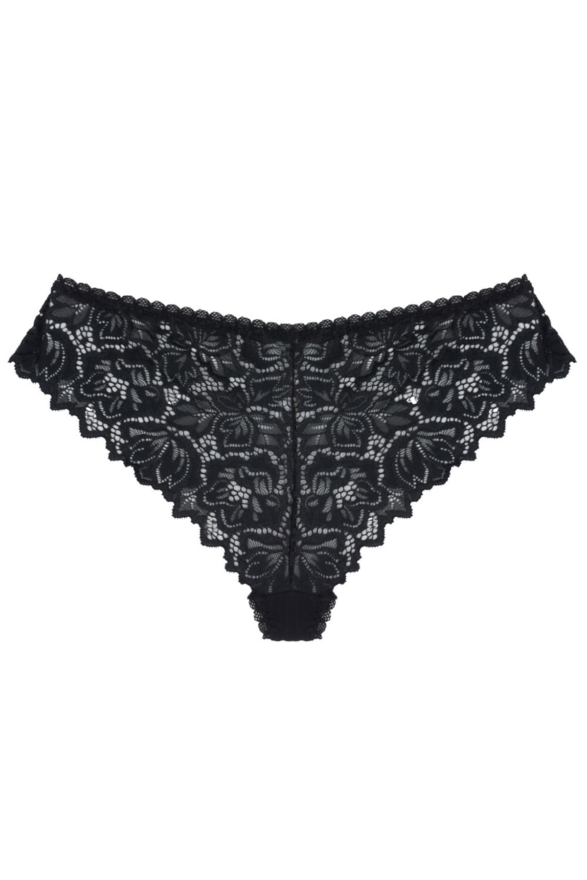 Magic Form 762 Kadın Siyah Önü Kumaş Arkası Dantel Brazil Külot