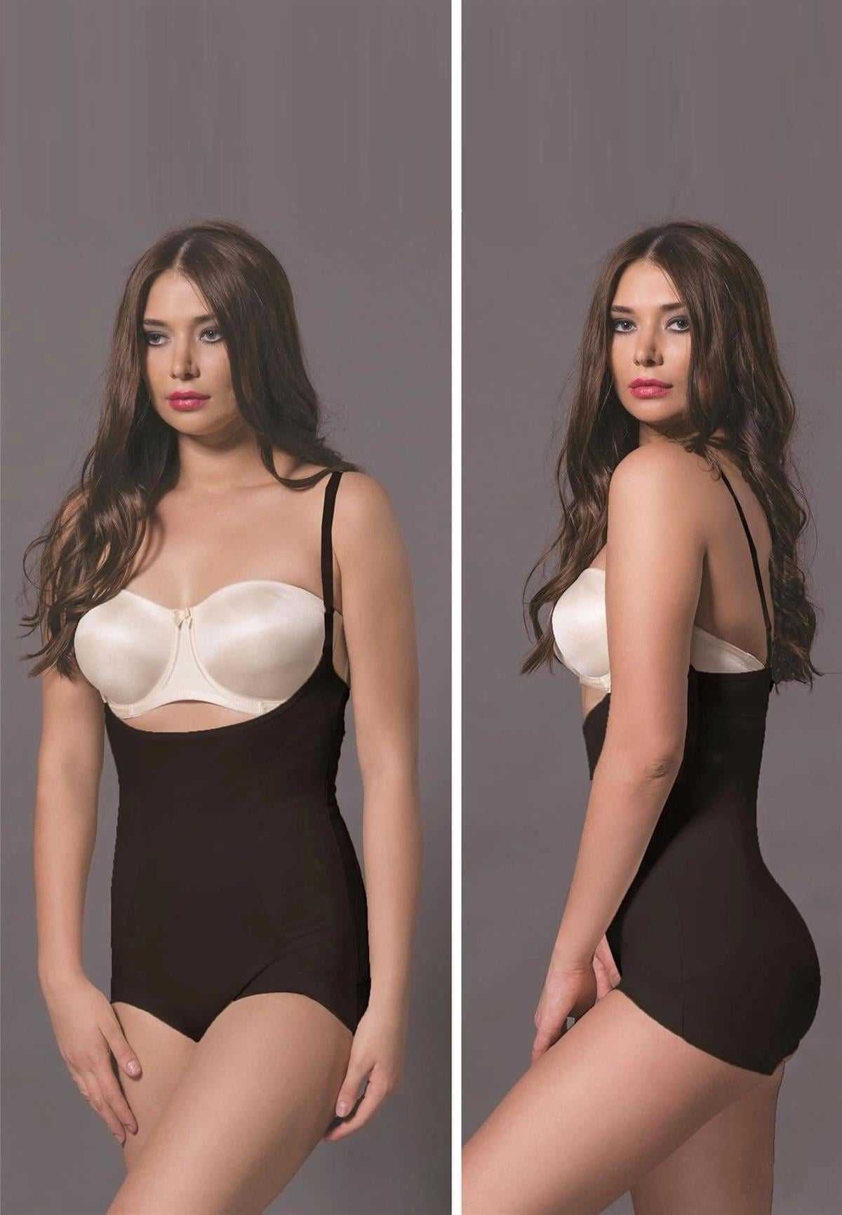 Magic Form Kadın Siyah Göğüs Altı Toparlayıcı Body Korse 1553Kadın Body & Atlet KorseMagic Form