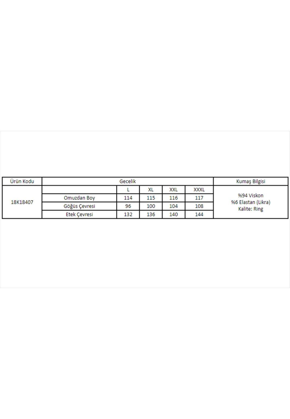 Monamise Kadın Ekru Dantelli Yakası Düğmeli Gecelik 18407