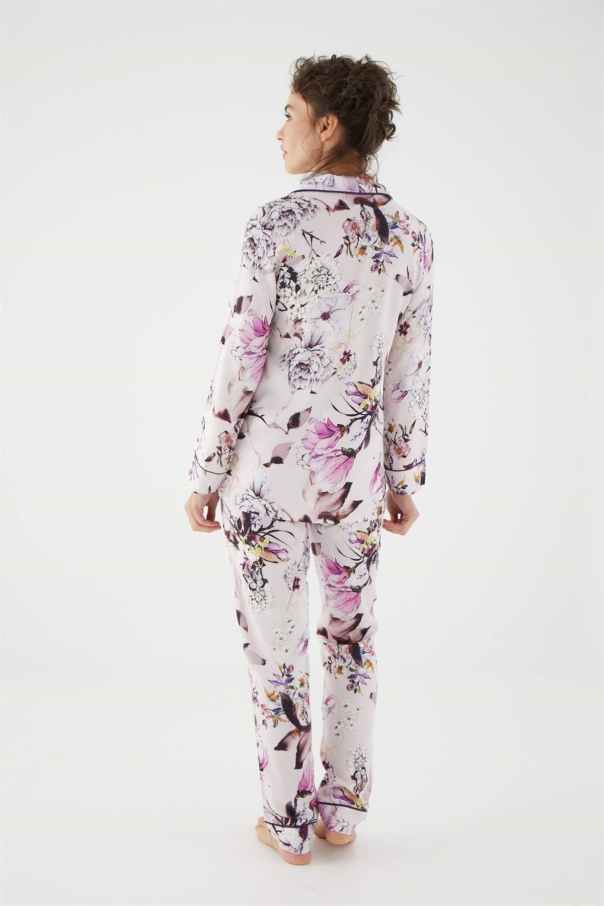Monamise Kadın Mor Uzun Kollu Pijama Takım 18401