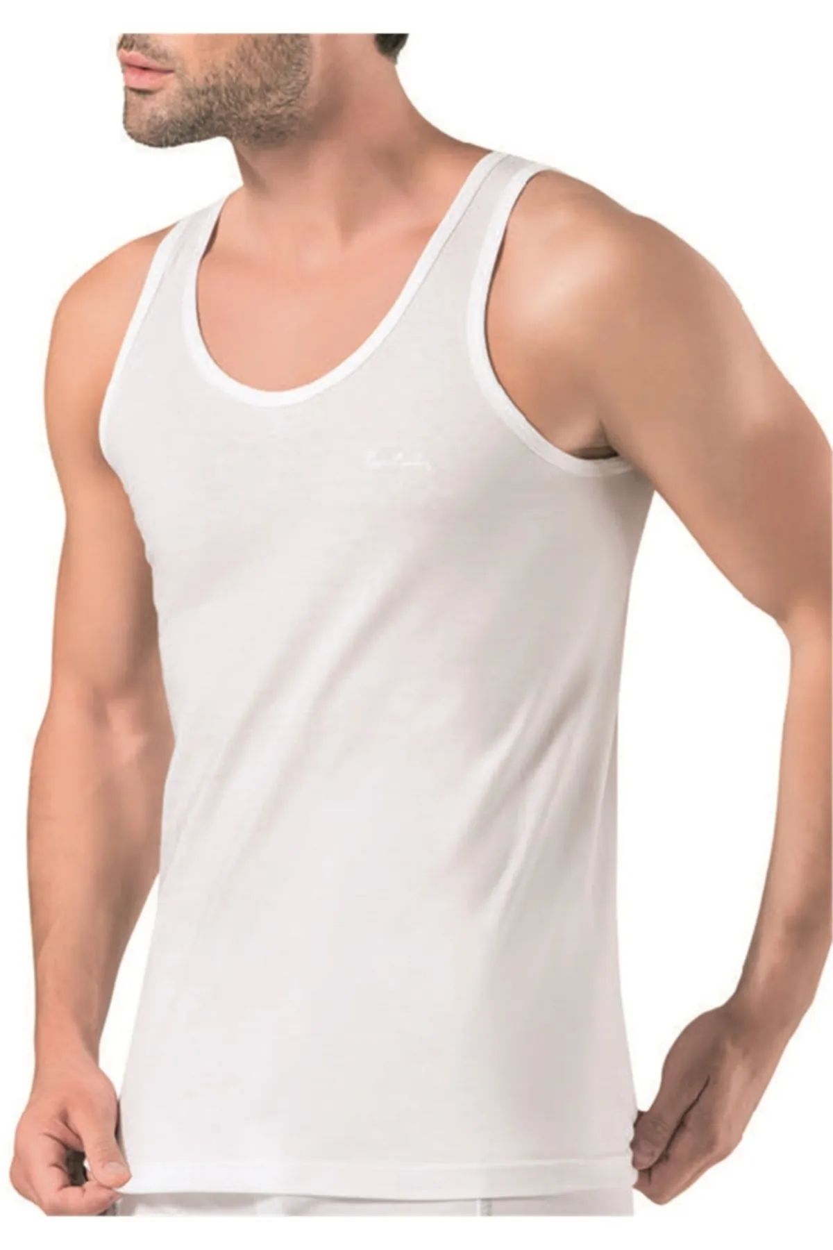 Pierre Cardin 112 Erkek Beyaz Penye Atlet