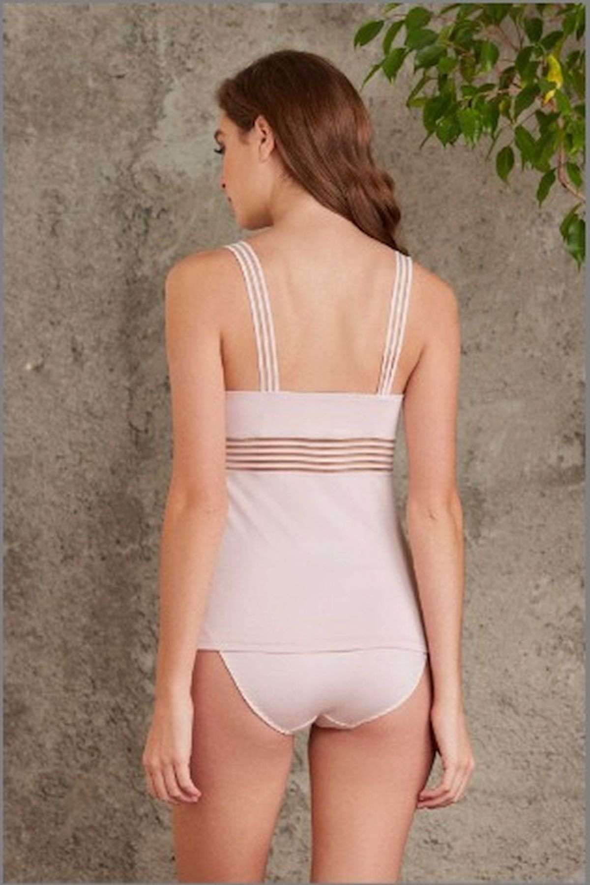 Pierre Cardin 300 Kadın Pudra Penye Kaşkorse Atlet Külot İç Çamaşırı Takımı