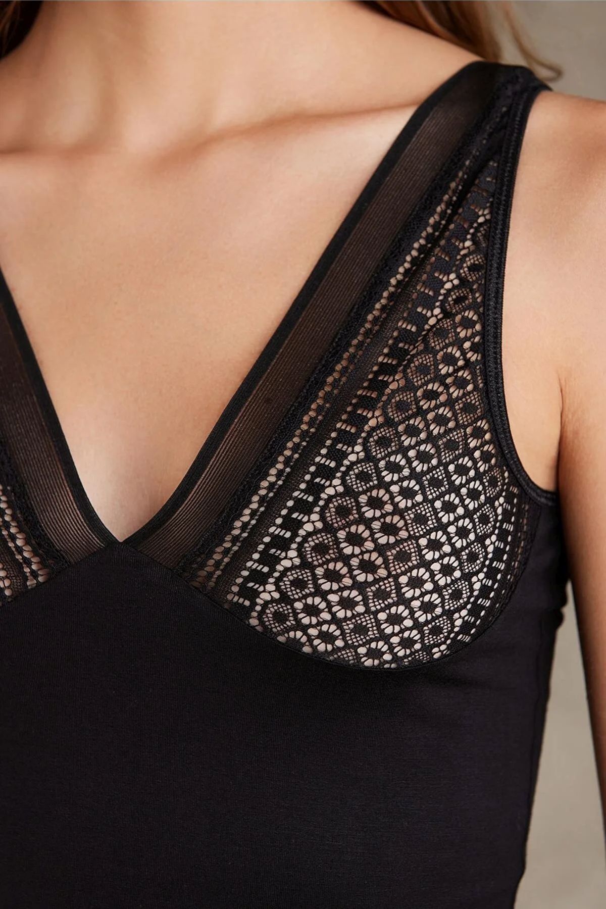 Pierre Cardin 320 Kadın Siyah Penye Atlet Külot İç Çamaşırı Takımı Kaşkorse