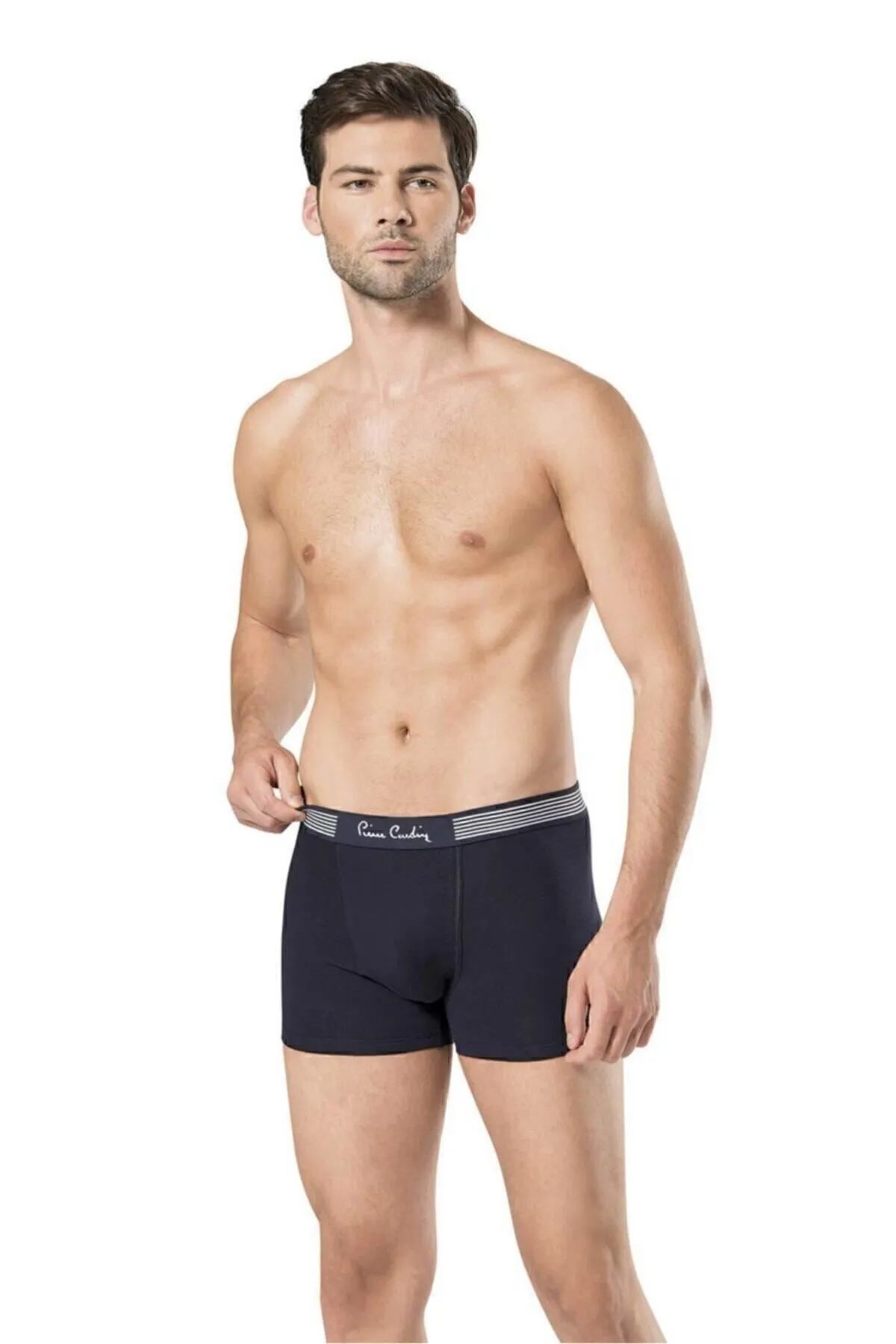 Pierre Cardin 360 Erkek Grı-Lacıvert-Sıyah Modal 3Lü Boxer