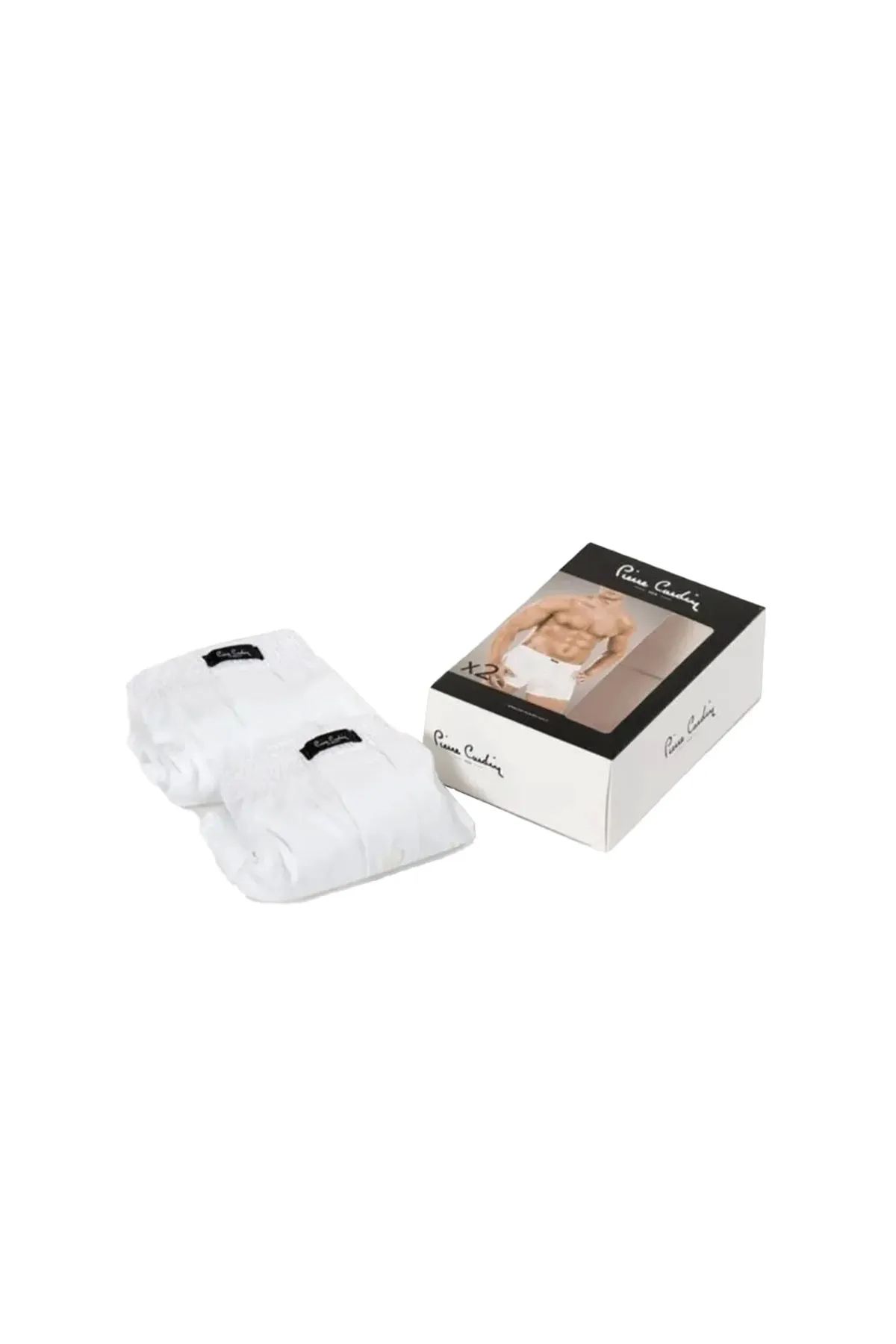 Pierre Cardin 405 Erkek Beyaz Penye 2Li Boxer