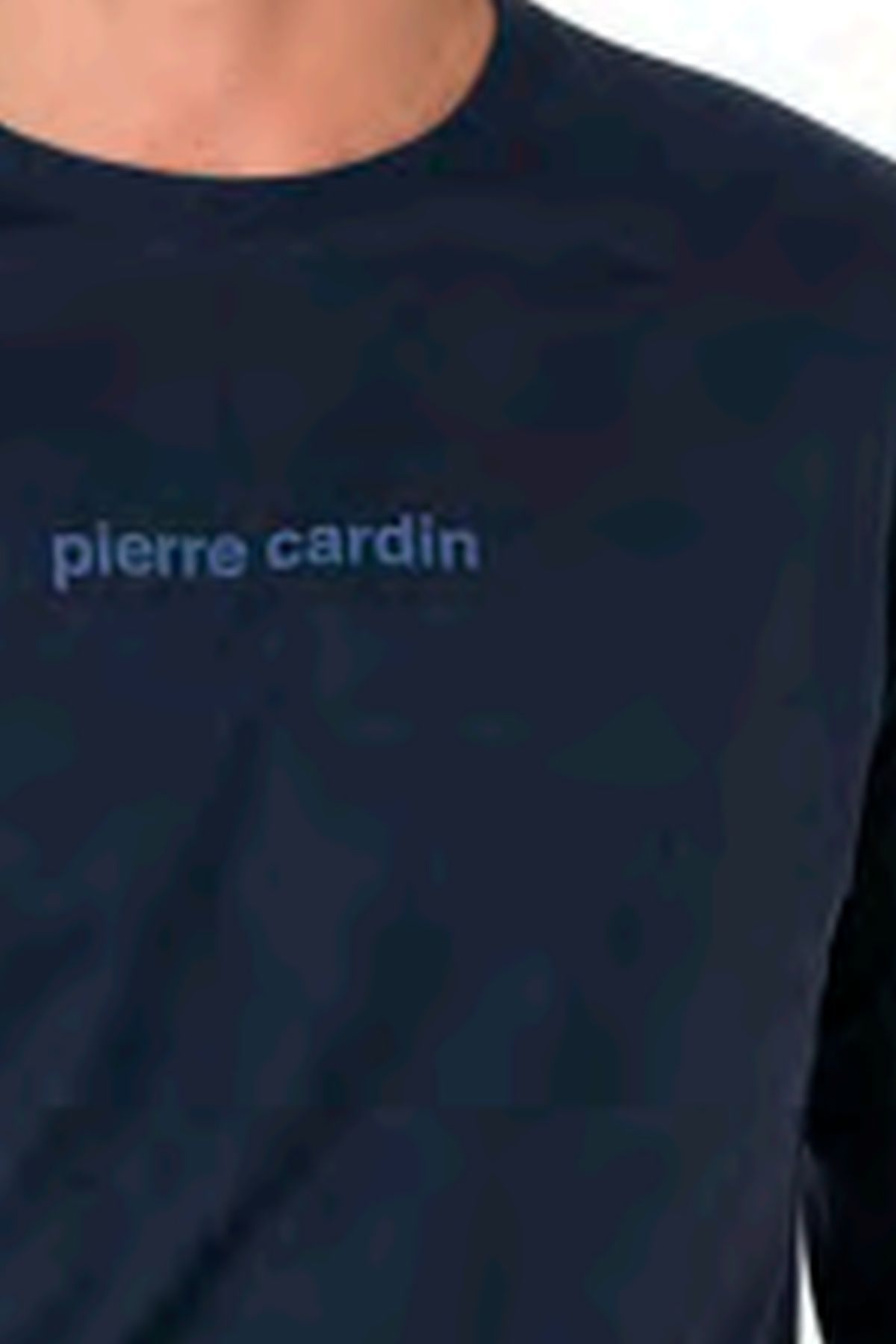 Pierre Cardin 6095 Erkek Lacivert Uzun Kollu Bisiklet Yaka Pijama Takımı