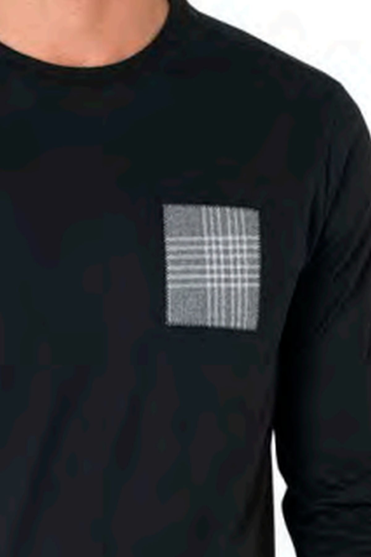 Pierre Cardin 6107 Erkek Siyah Uzun Kollu Bisiklet Yaka Pijama Takımı