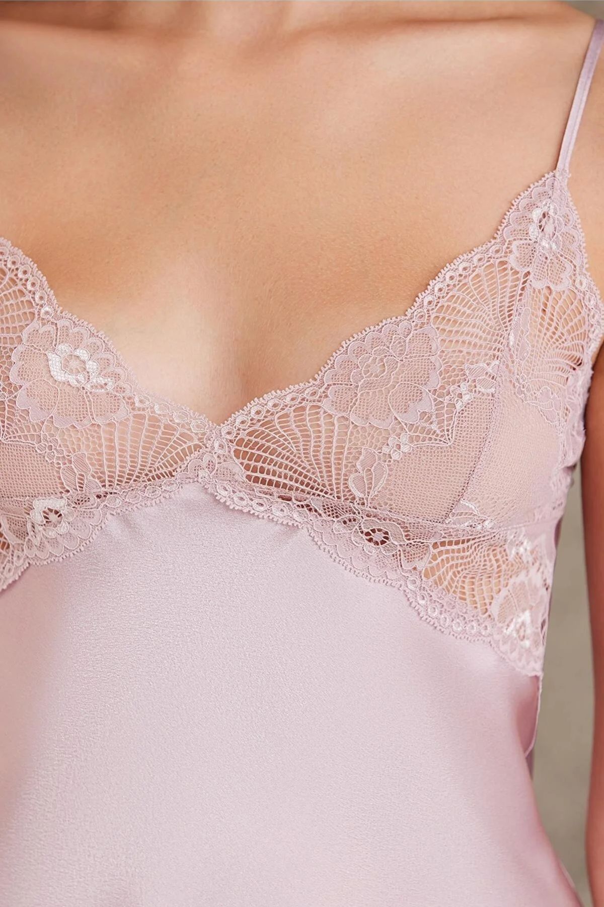 Pierre Cardin 7035 Kadın Rose Gelin Çeyiz Seti 4lü Saten Sabahlık Gecelik Şortlu Takım