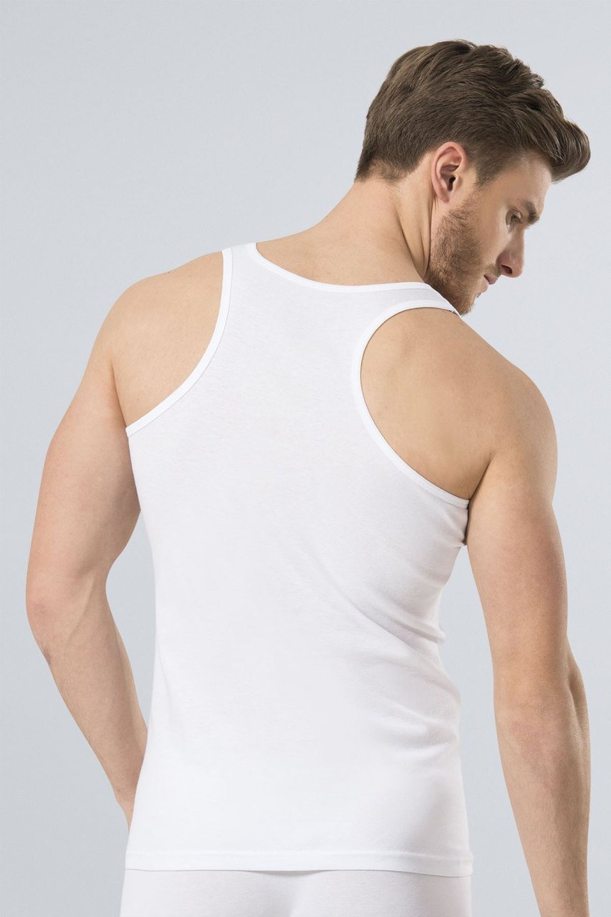 Türen 131 Beyaz Erkek 2li Spor Ribana Atlet