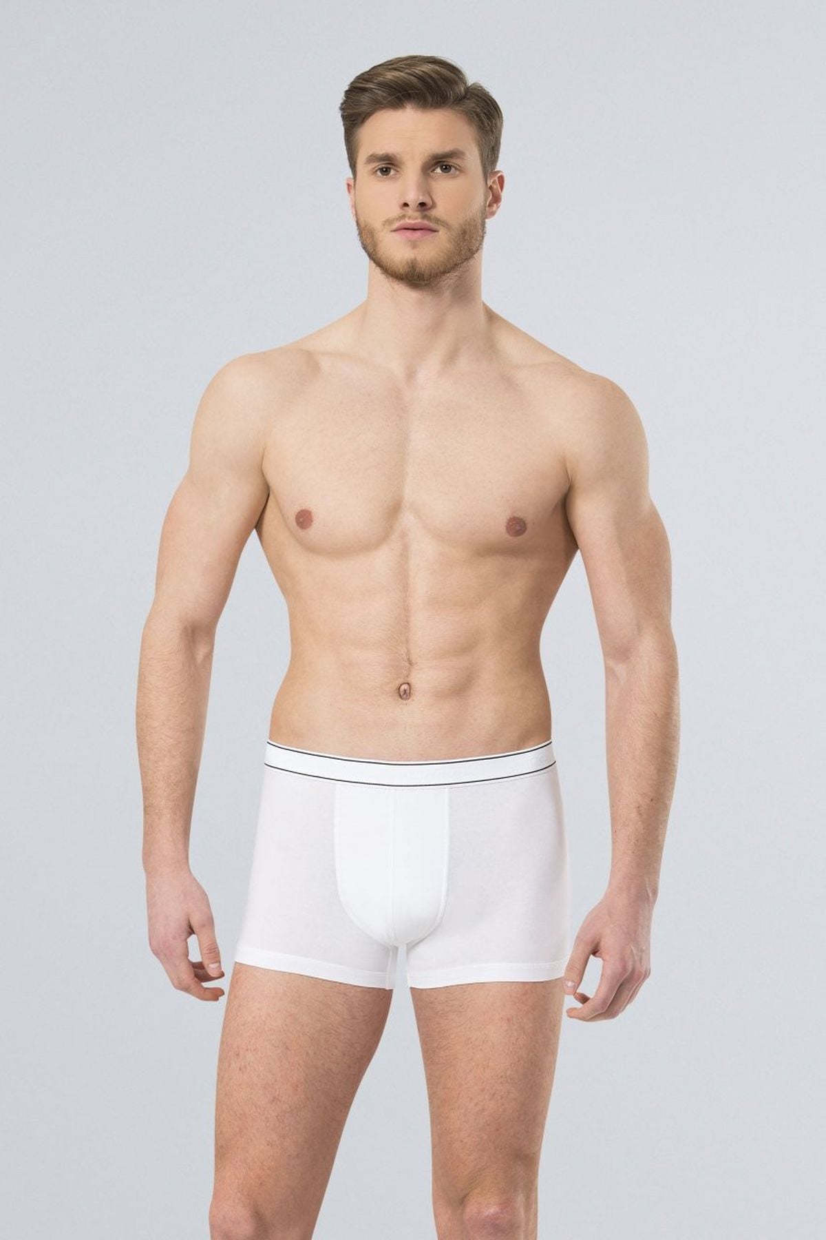 Türen 165 Beyaz Erkek Likralı Boxer
