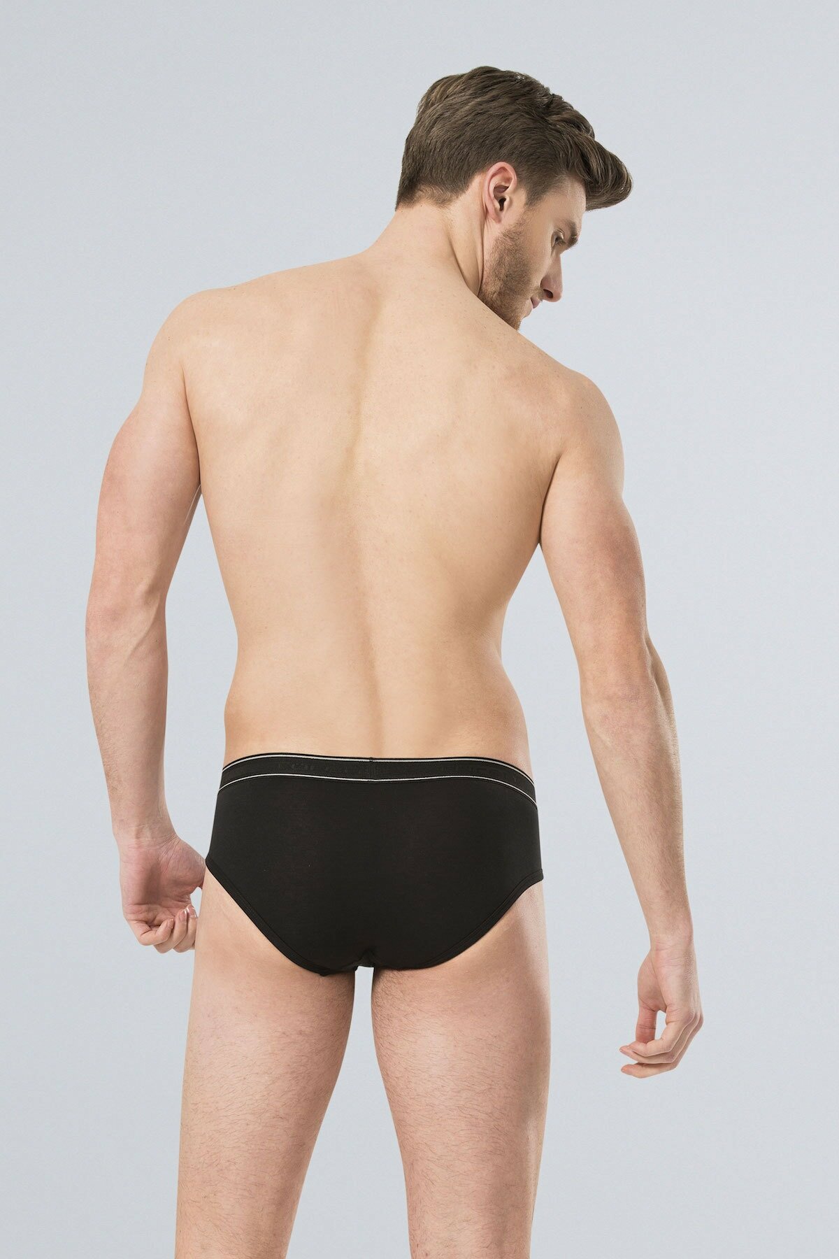 Türen 166 Siyah Erkek Likralı Slip