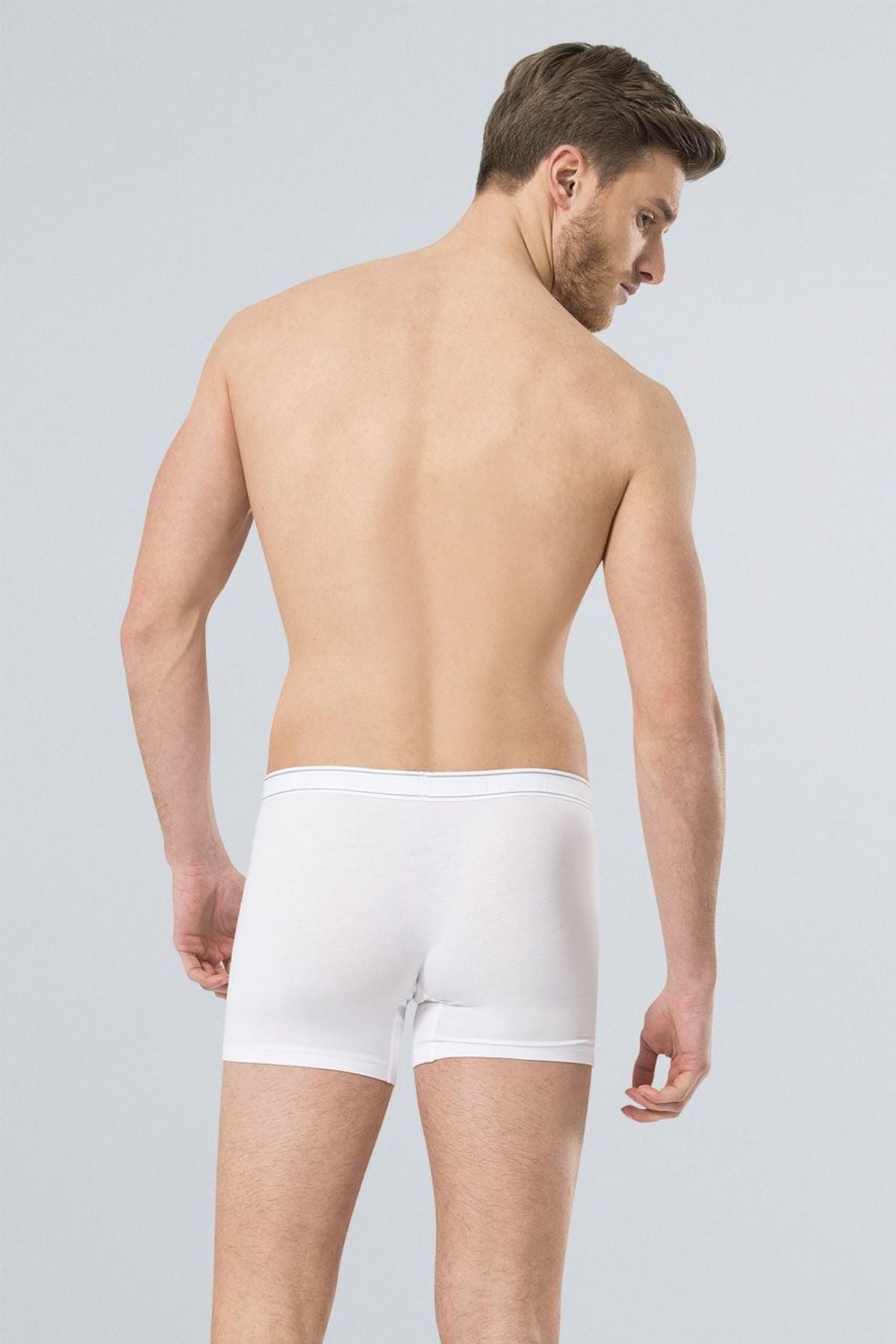 Türen 174 Beyaz Erkek Likralı Boxer