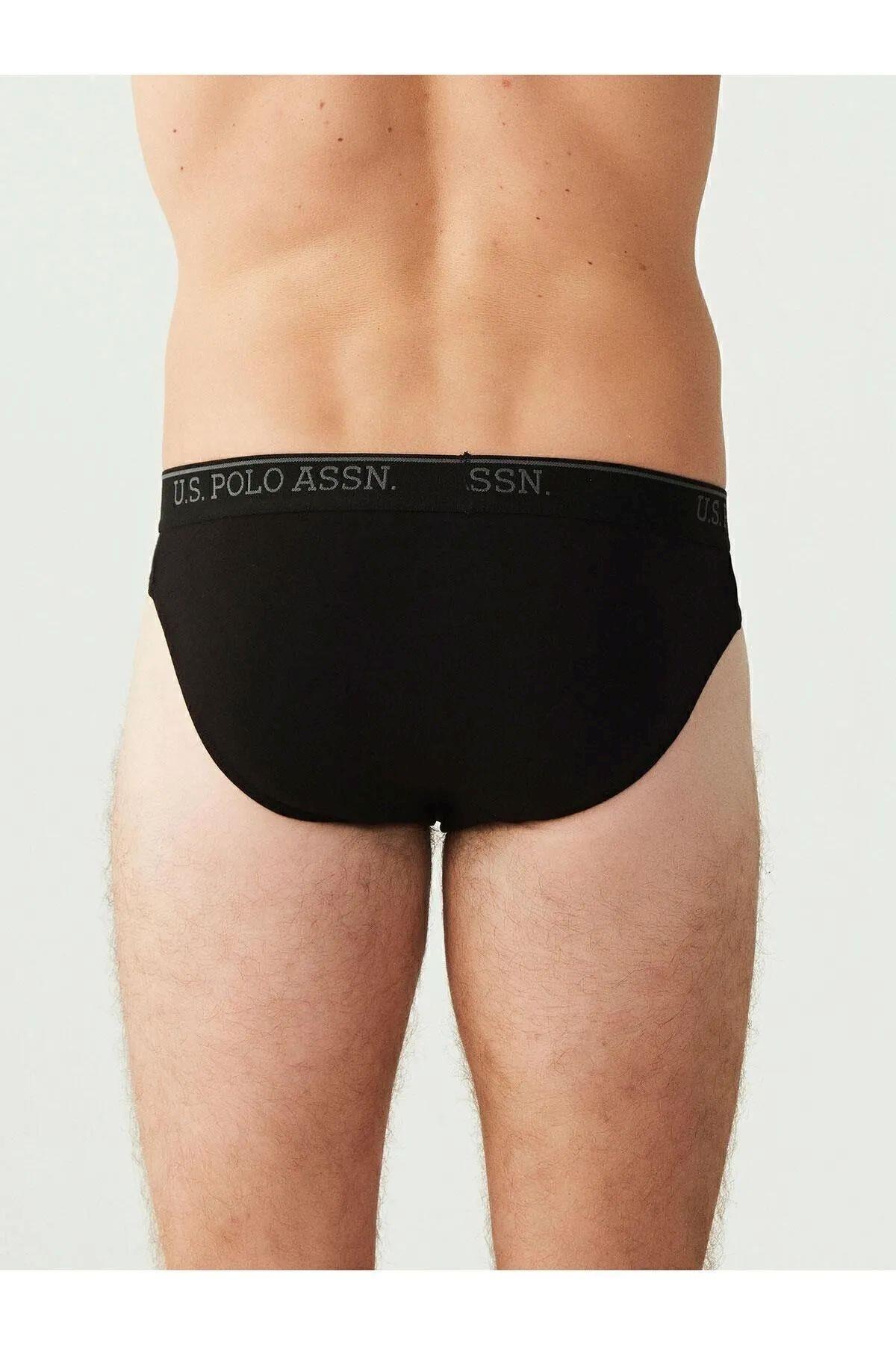 U.S. Polo Assn. 90003 Erkek Siyah Battal Beden 3 Lü Silip