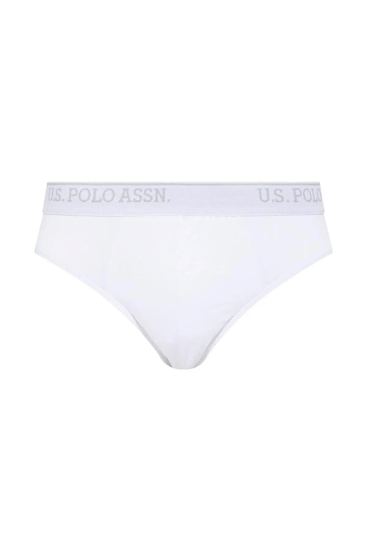 U.S. Polo Assn. 90003 Erkek Beyaz Battal Beden 3 Lü Silip