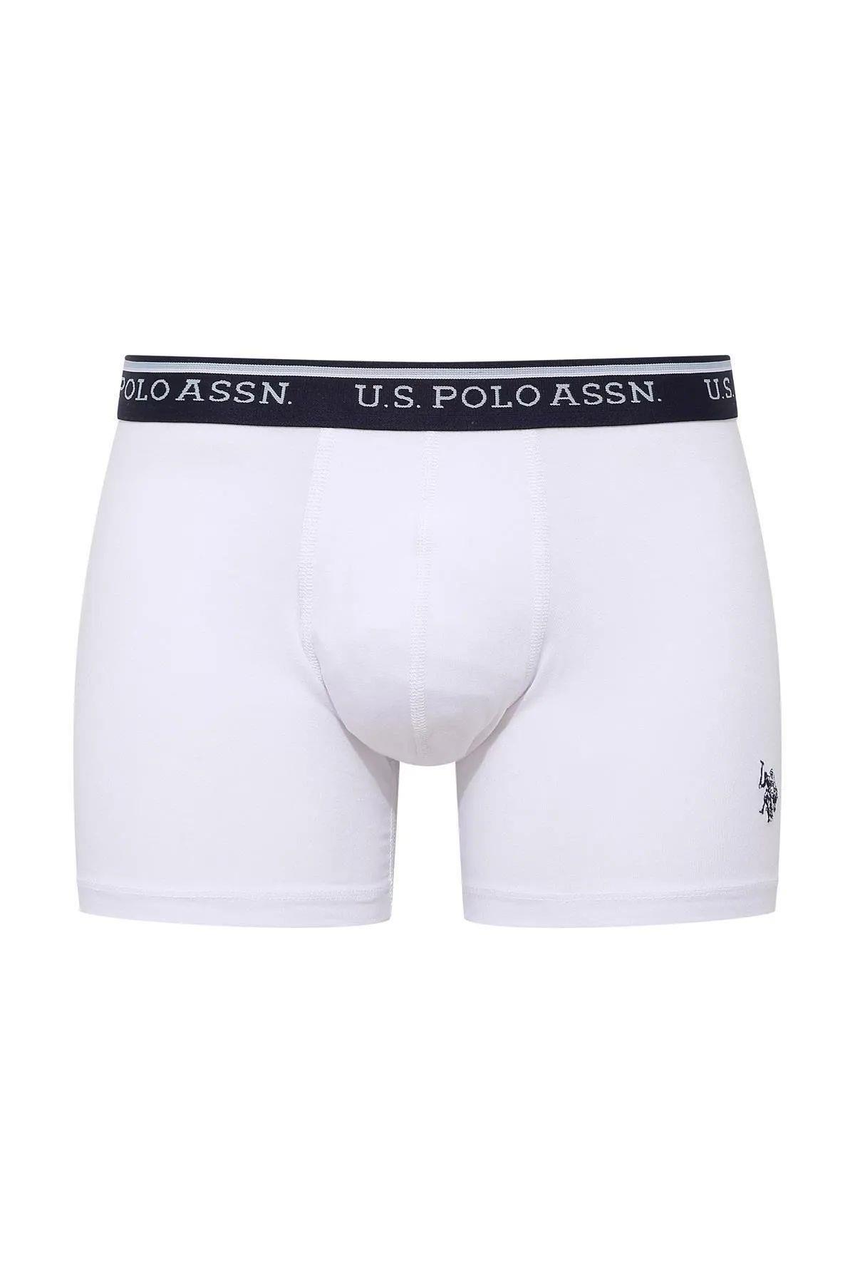 U.S. Polo Assn. 80481 Erkek Beyaz Pamuklu 2 Li Boxer