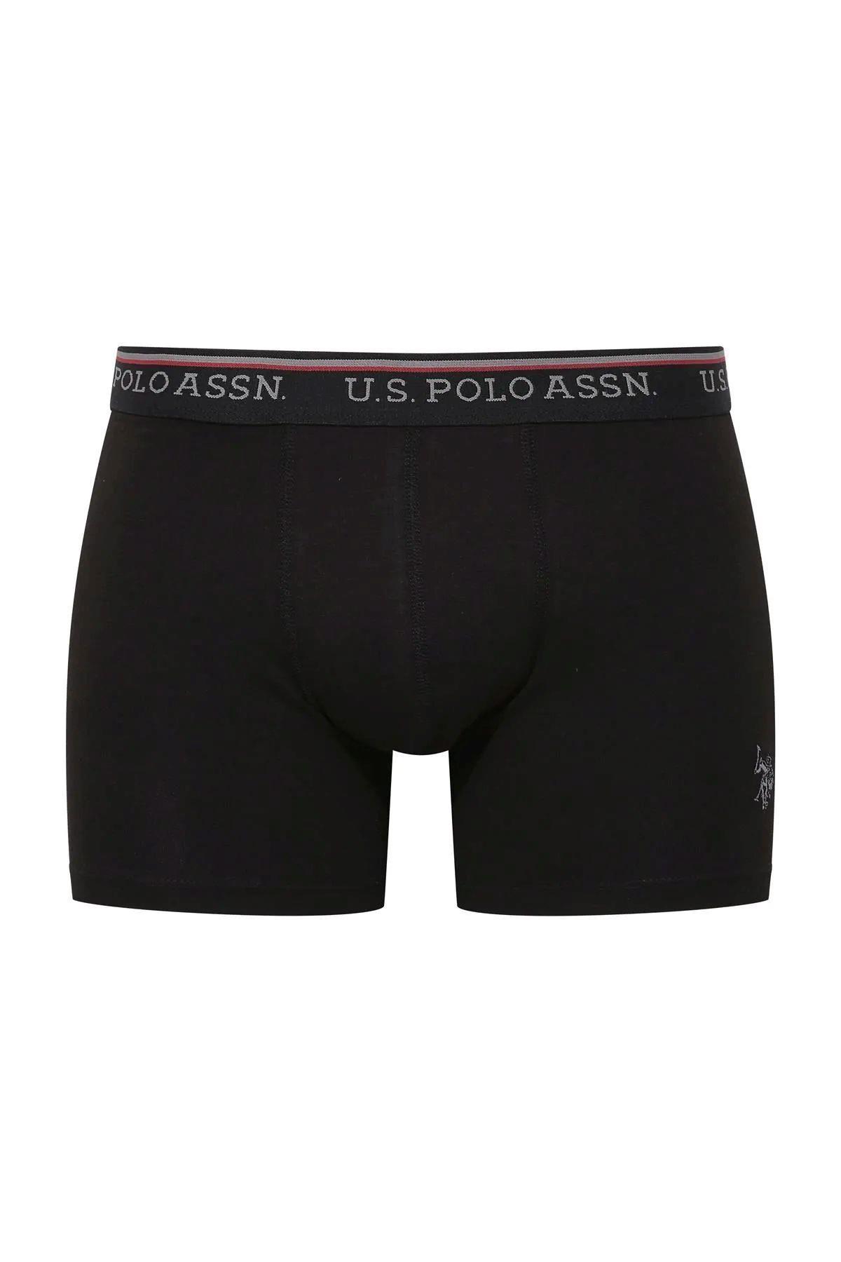 U.S. Polo Assn. 80481 Erkek Siyah Modal Tekli Boxer