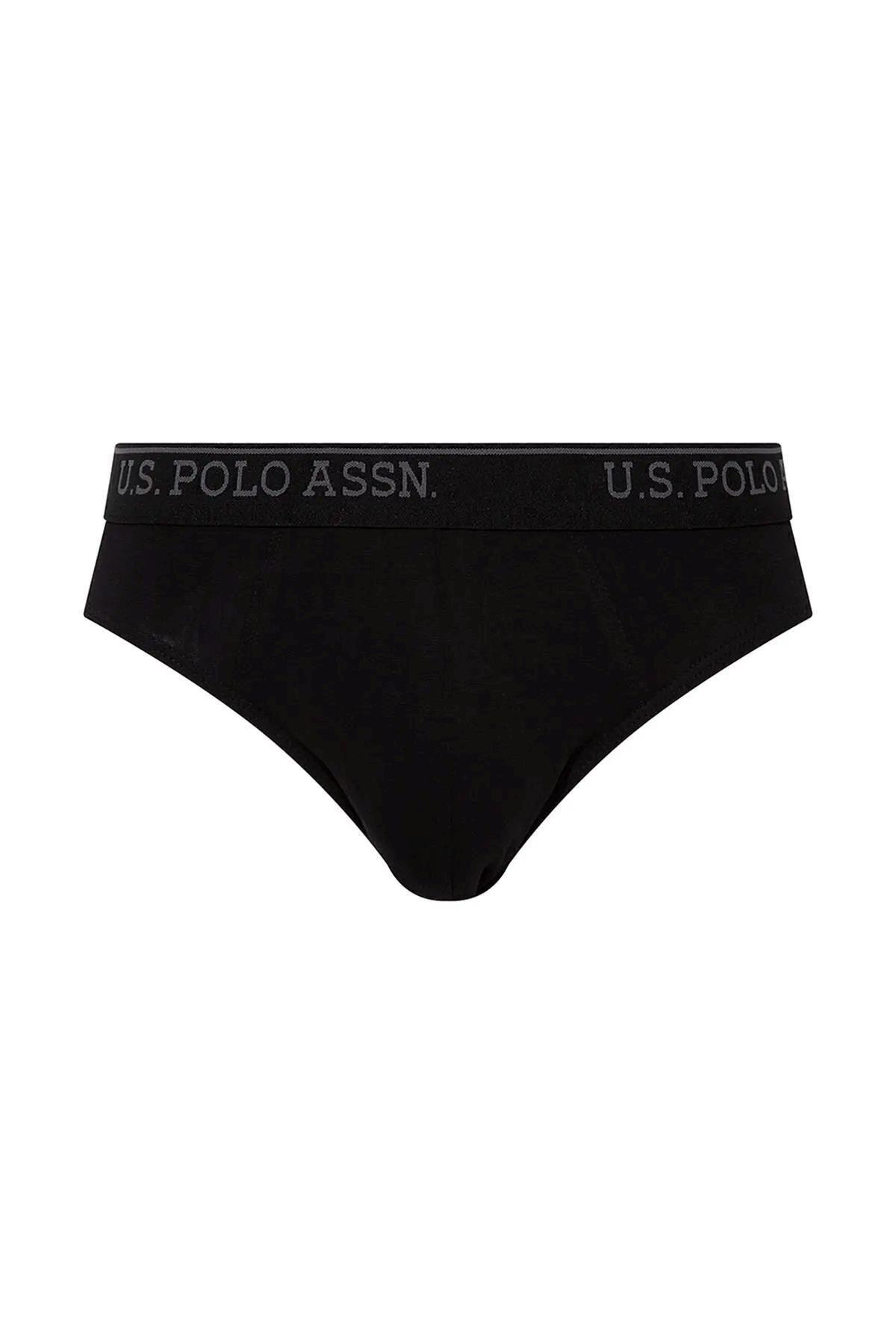 U.S. Polo Assn. 90003 Erkek Siyah Battal Beden 3 Lü Silip