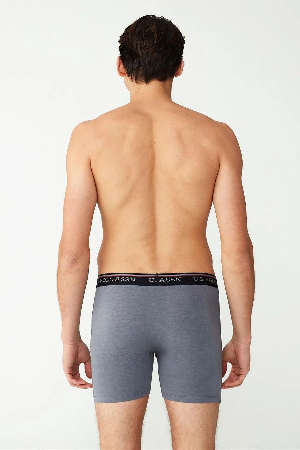 U.S. Polo Assn. 80482 Erkek Antrasit Modal Tekli Boxer