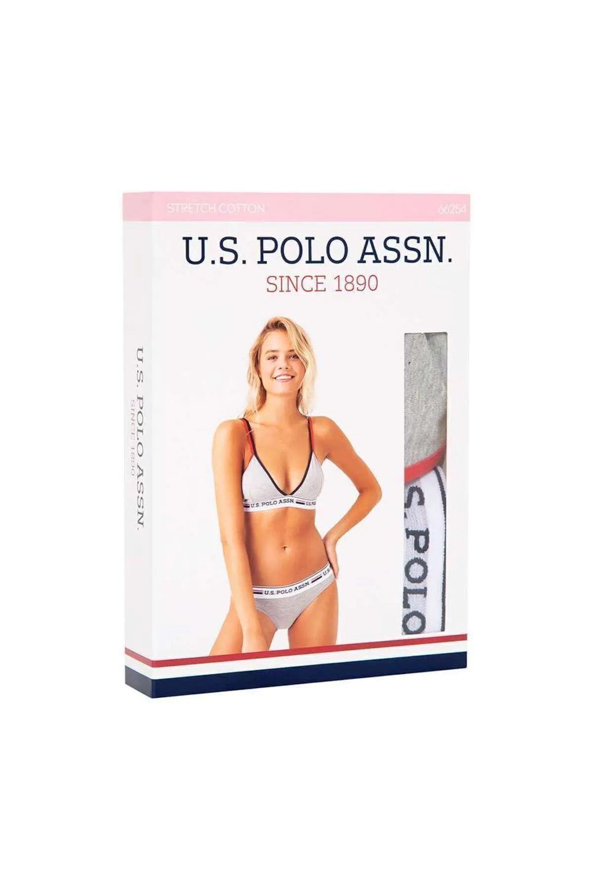 U.S. Polo Assn. 66254 Kadın Lacivert Büstiyer Slip Takım