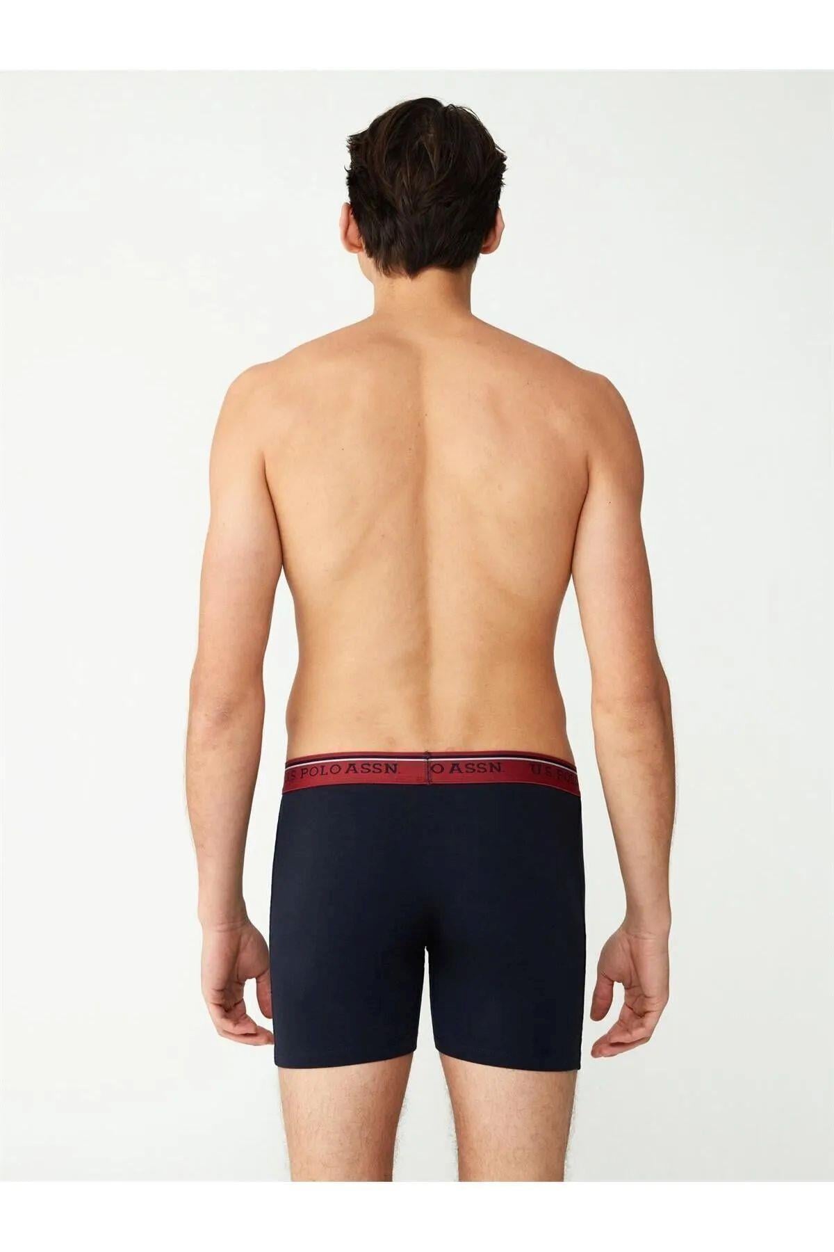 U.S. Polo Assn. 80482 Erkek Lacivert Modal Tekli Boxer