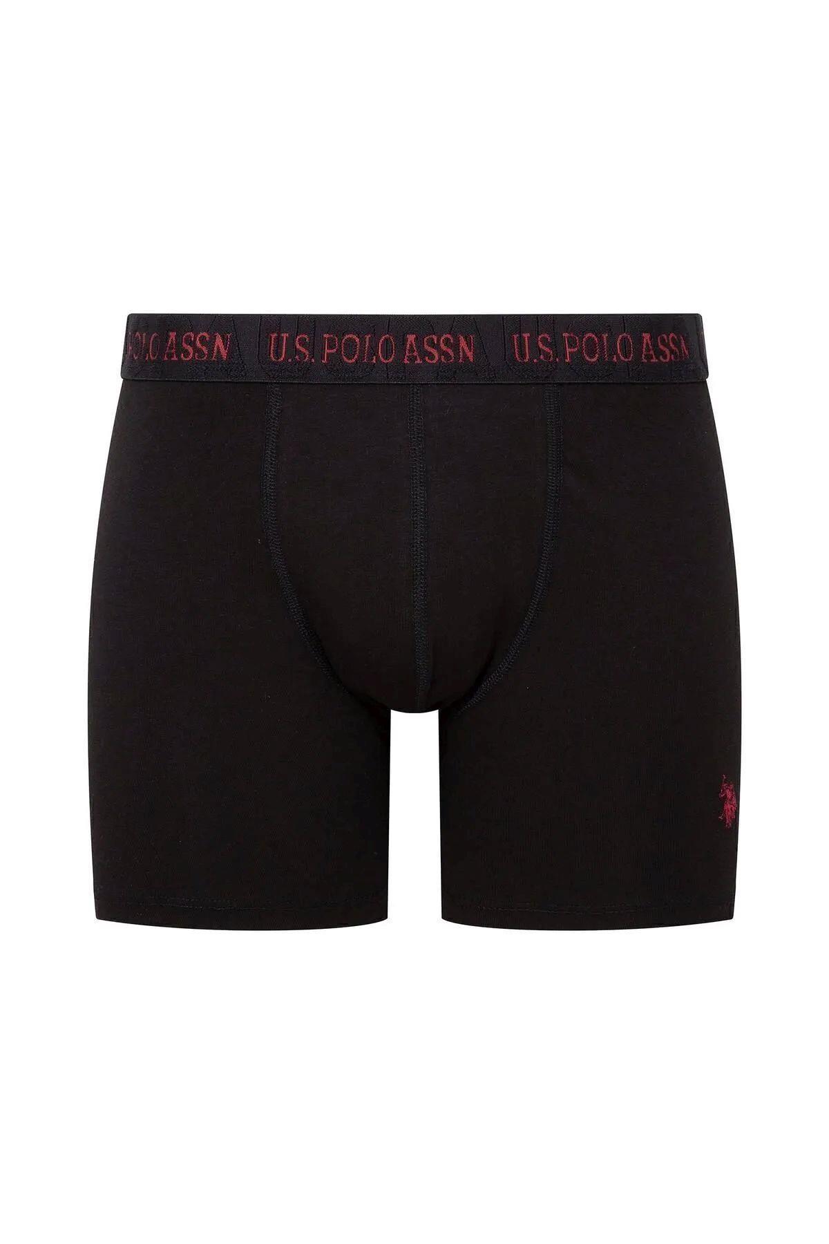 U.S. Polo Assn. 80517 Erkek Siyah-Gri-Antrasit Modal 3 Lü Boxer