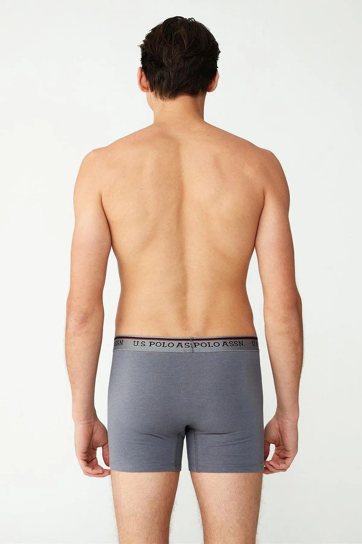 U.S. Polo Assn. 80481 Erkek Antrasit Modal Tekli Boxer