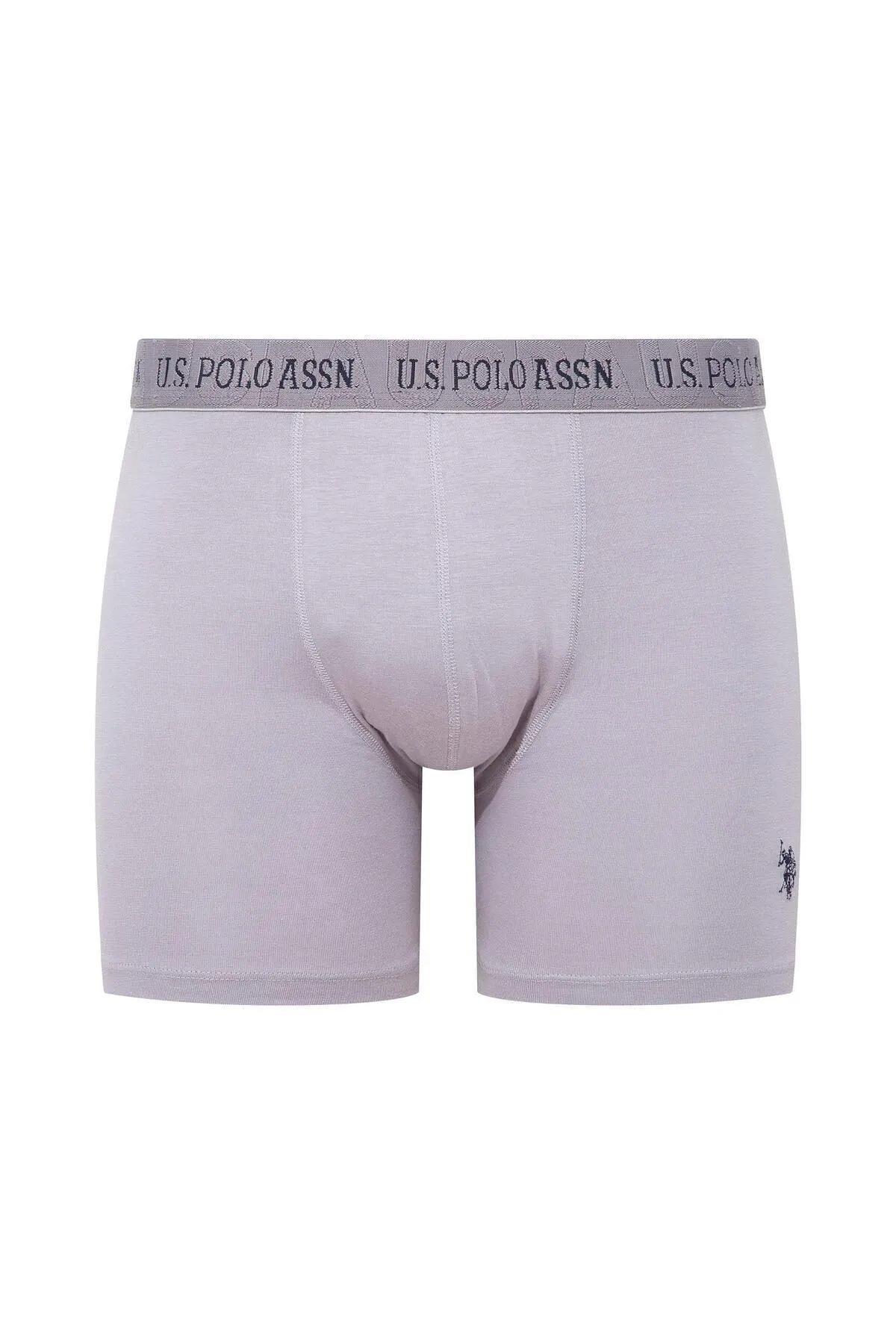 U.S. Polo Assn. 80517 Erkek Siyah-Gri-Antrasit Modal 3 Lü Boxer