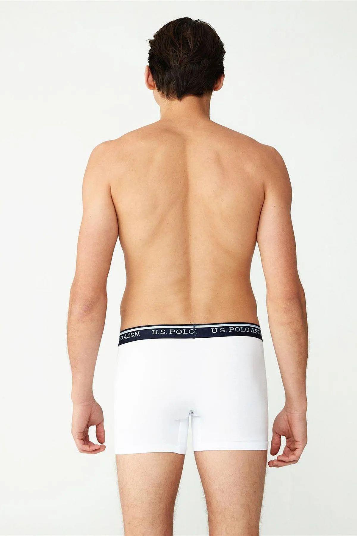 U.S. Polo Assn. 80481 Erkek Beyaz Pamuklu 2 Li Boxer