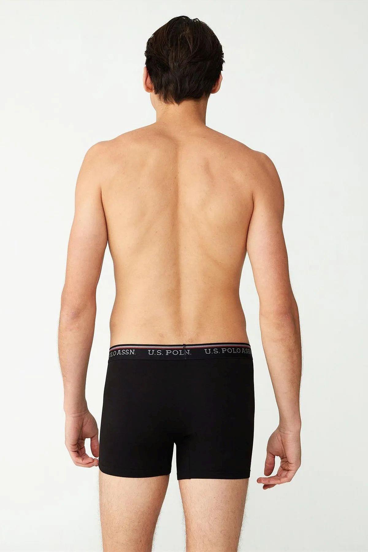 U.S. Polo Assn. 80481 Erkek Siyah Modal Tekli Boxer