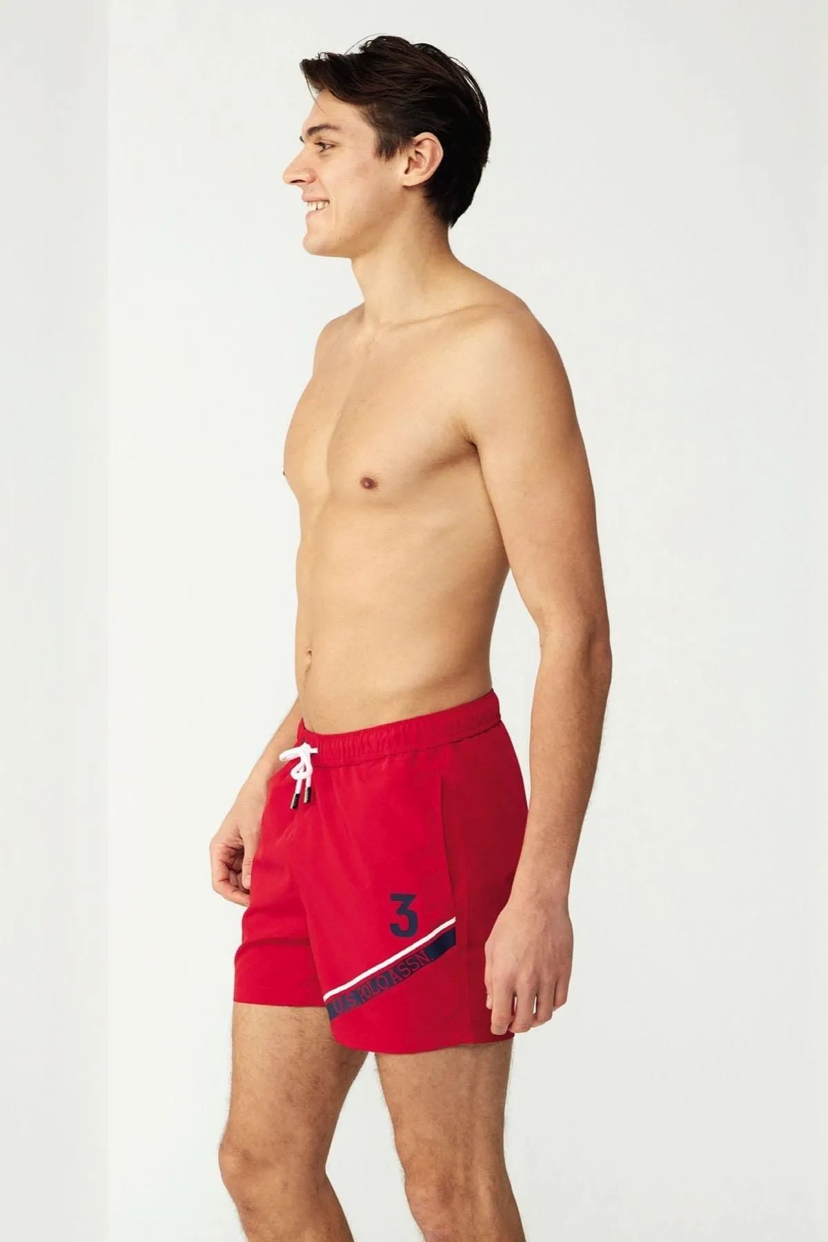U.S. Polo Assn. 23006 Kırmızı Cepli Orta Boy Erkek Deniz Şortu