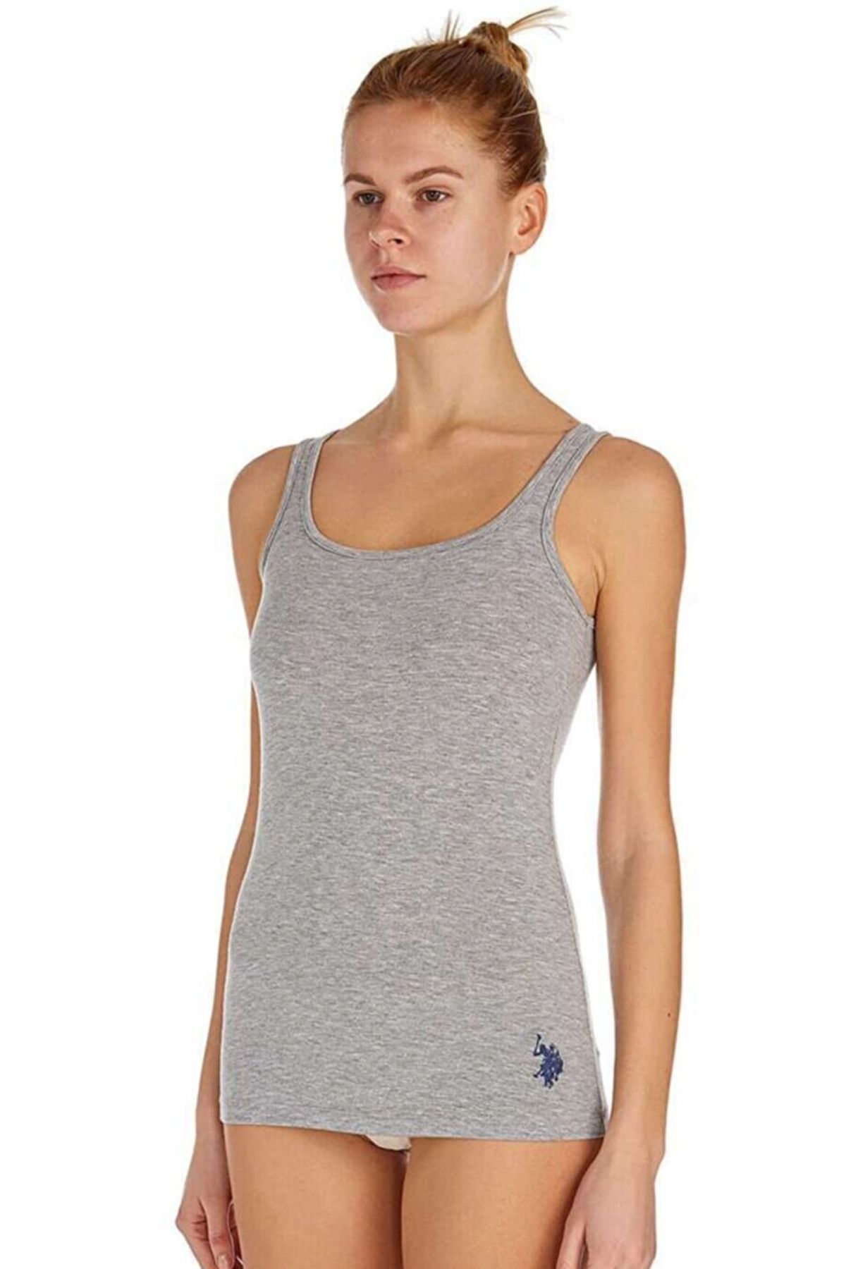 U.S. Polo Assn. 66001 Kadın Gri Melanj Sporcu Atlet