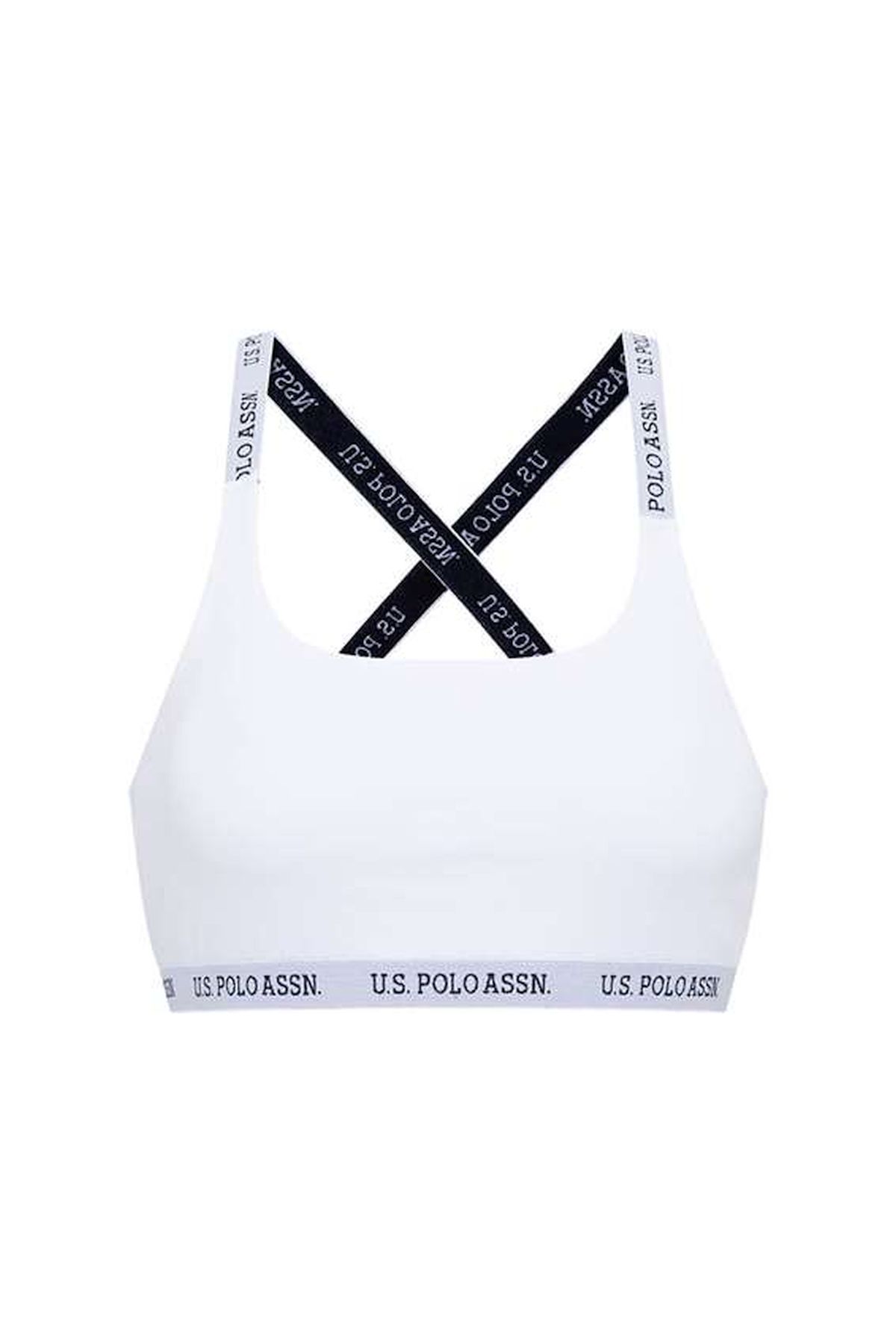 U.S. Polo Assn. 66117 Kadın Beyaz Çapraz Askılı Büstiyer